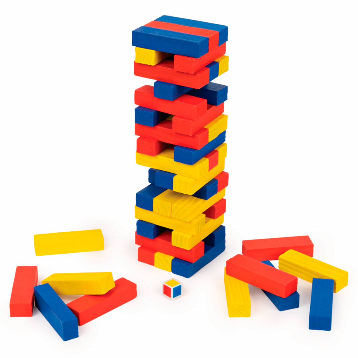 JUEGO TORRE DE BLOQUES COLORES JUEGOS DE MESA CLASICO - 1