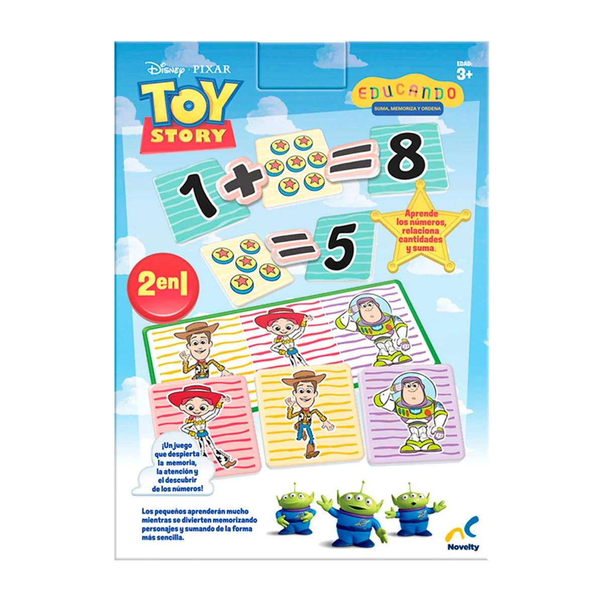 JUEGO DE MESA TOY STORY 5 SUMA, MEMORIA, ORDENA - 4
