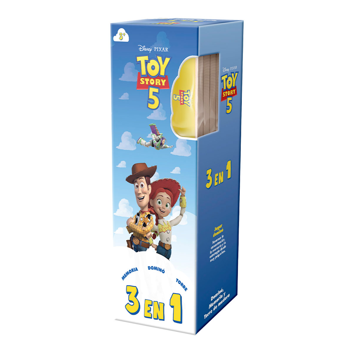 JUEGO DE MESA TOY STORY 5 TORRE DE MADERA 3 JUEGOS EN 1 - 2