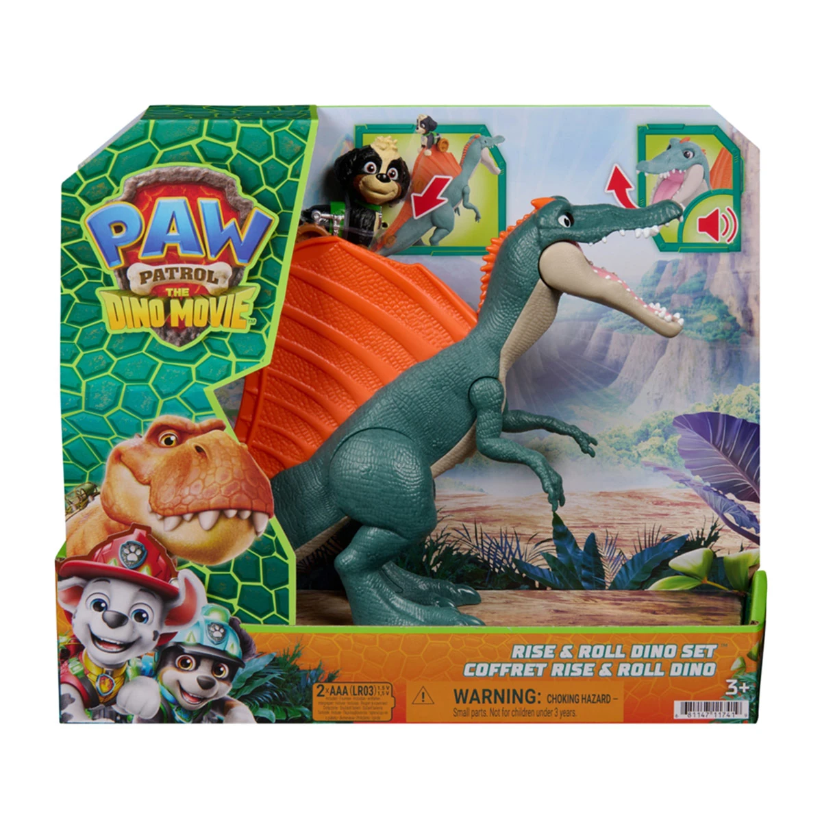SET DE DINOSAURIOS PAW PATROL RISE & ROLL  - 1