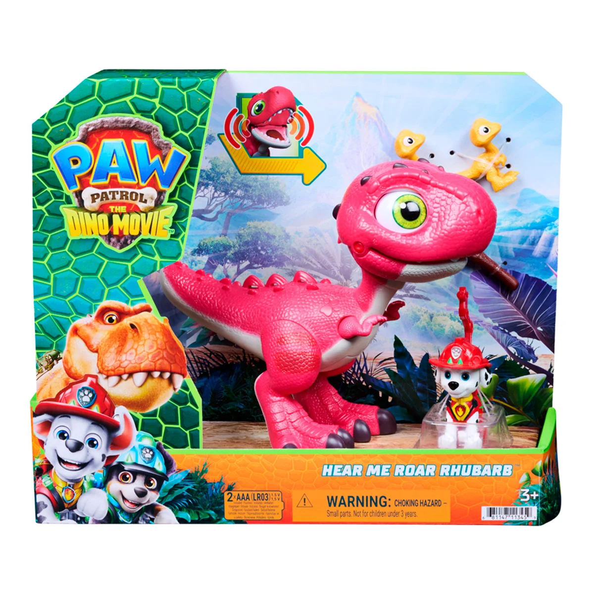 PACK X2 FIGURAS DE ACCIÓN PAW PATROL ROARING RHUBARB MARSHALL PELÍCULA - 1