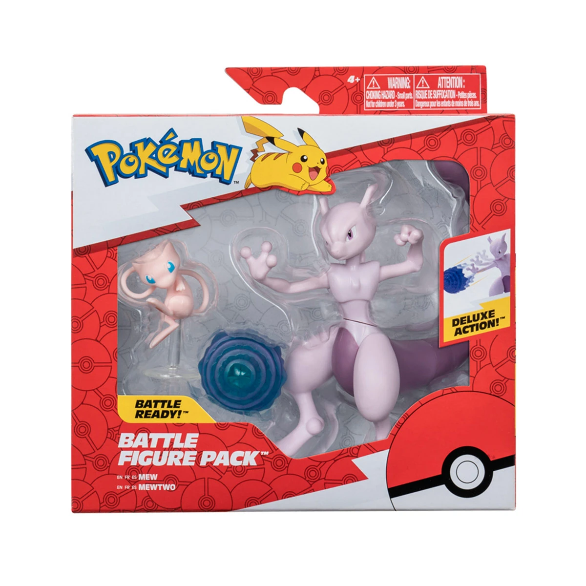 PACK X2 FIGURAS DE ACCIÓN POKEMON MEWTWO Y MEW - 1