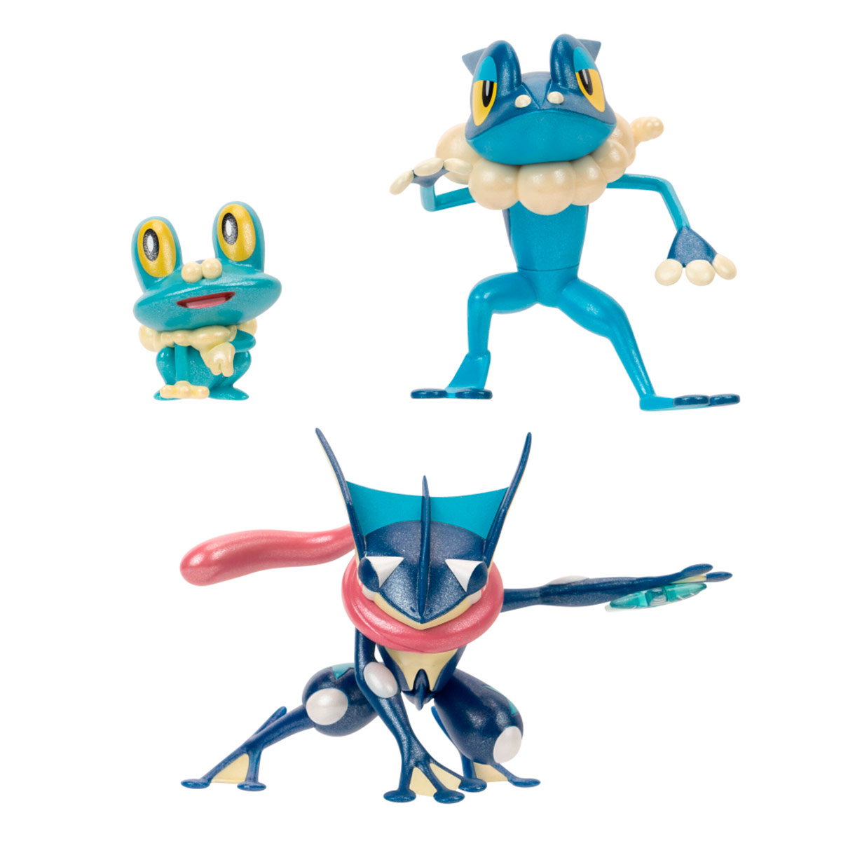 SET DE 3 FIGURAS DE ACCIÓN POKEMON EVOLUCION FROAKIE  - 5