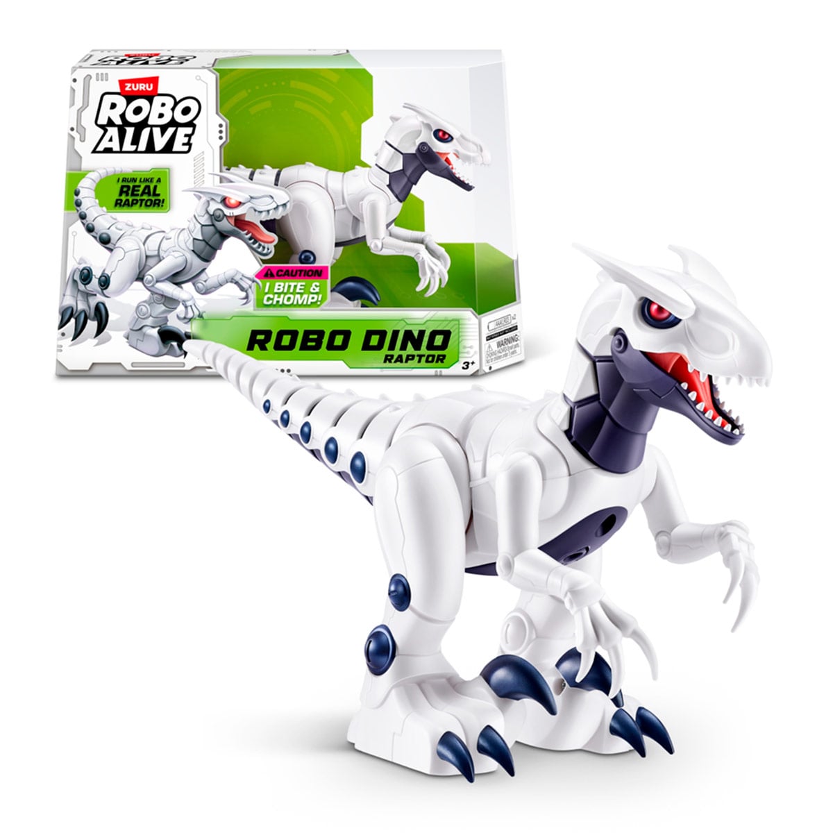FIGURA DE ACCIÓN ROBO ALIVE DINOSAURIO RAPTOR CON MOVIMIENTOS - 1