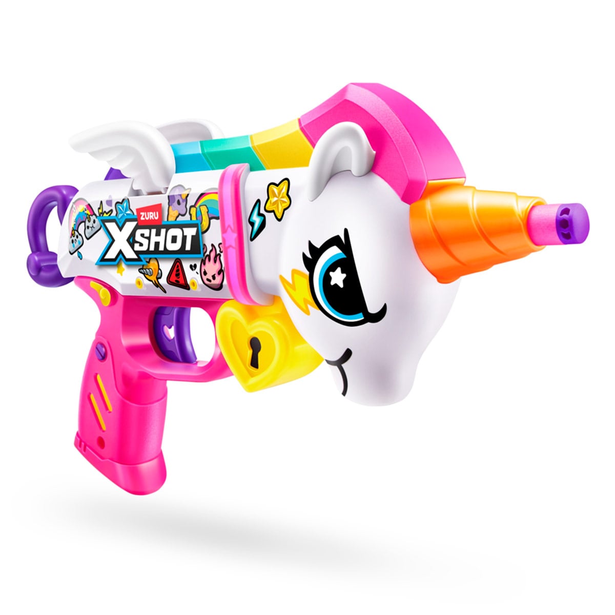 PACK X2 LANZADORES DE DARDOS X-SHOT BLASTERCORN UNICORNIO - 3