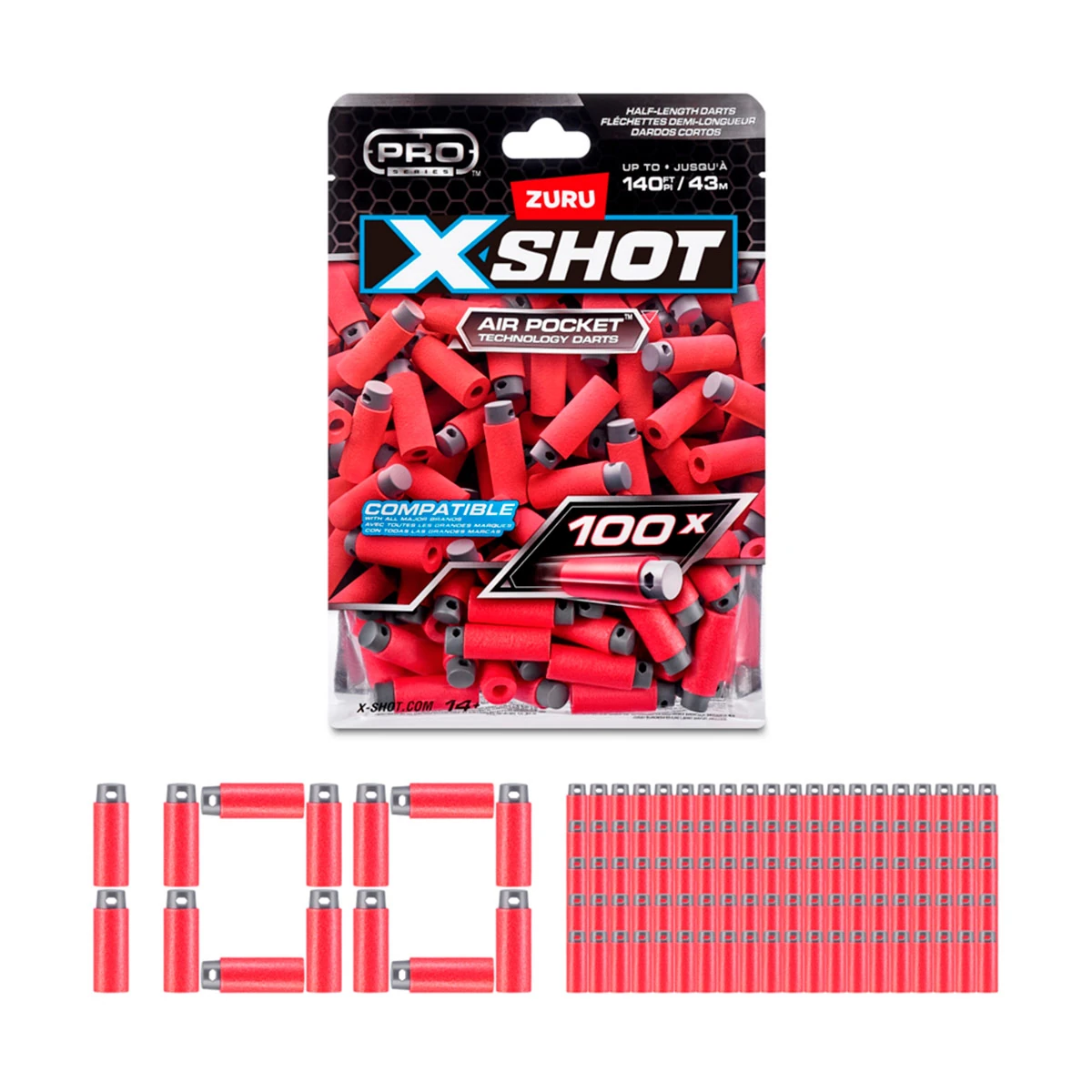 PACK X100 DARDOS PRO X-SHOT - 4