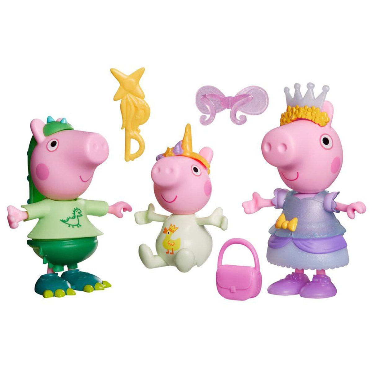 MUÑECA PEPPA PIG TRES CERDITOS VESTIDOS CON ESTILO - 2