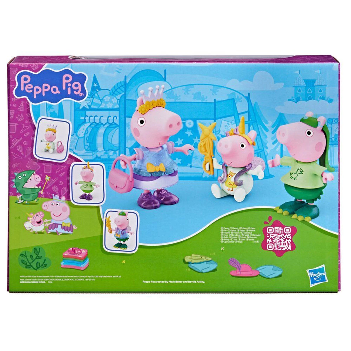 MUÑECA PEPPA PIG TRES CERDITOS VESTIDOS CON ESTILO - 4