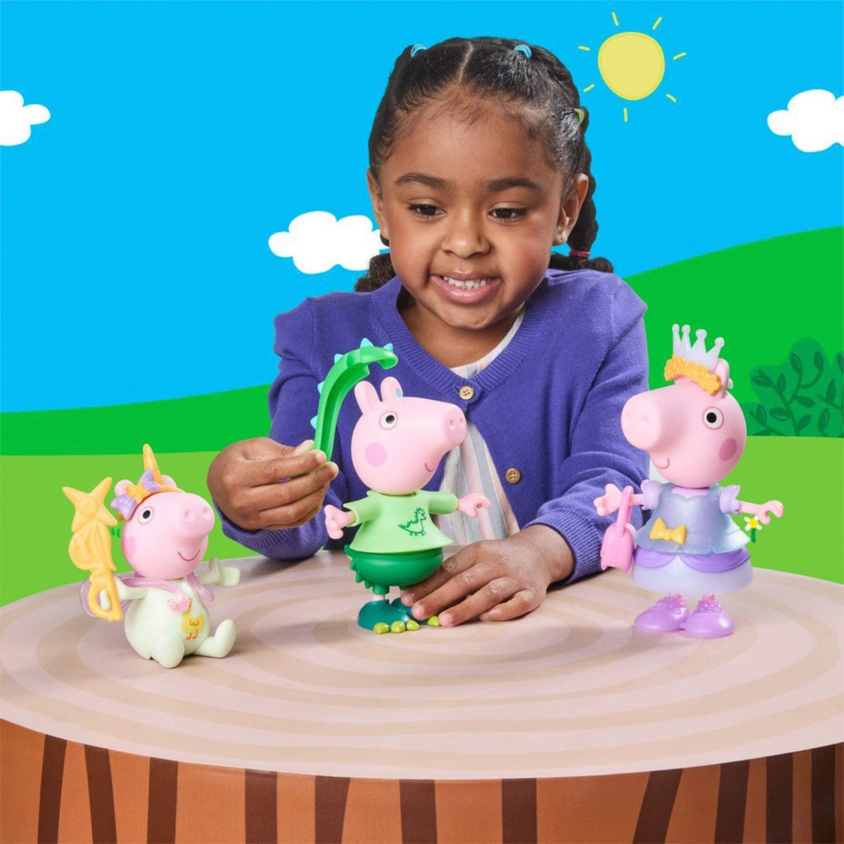 MUÑECA PEPPA PIG TRES CERDITOS VESTIDOS CON ESTILO - 7
