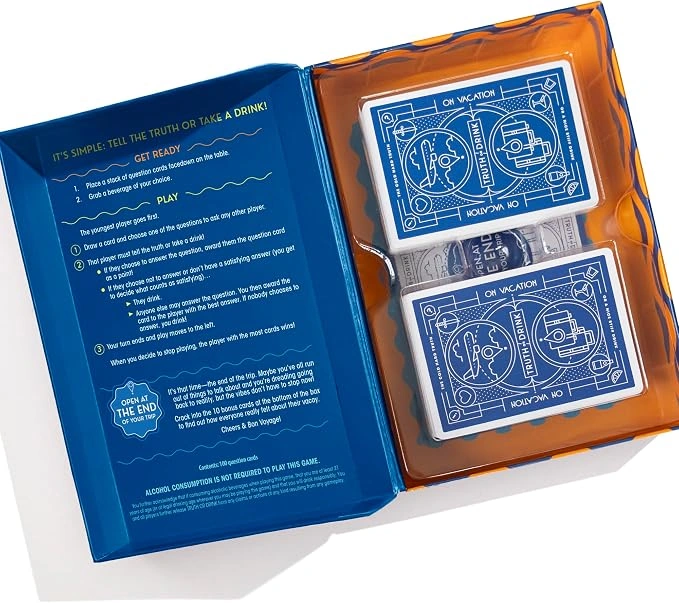 JUEGO DE MESA TRUTH OR DRINK: ON VACATION HASBRO GAMING G3597 - 3