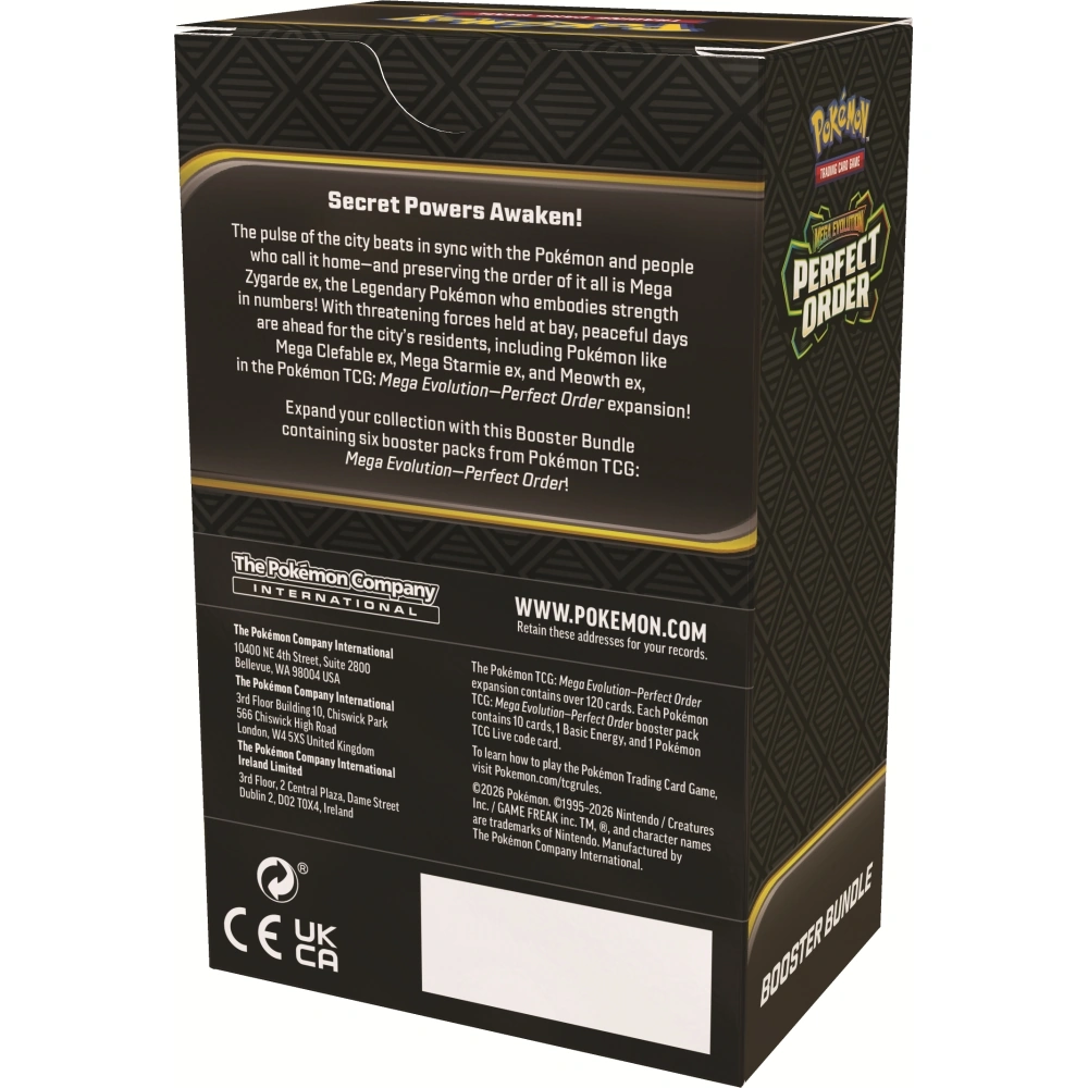 CARTAS POKÉMON TCG "MEGA EVOLUTION - PERFECT ORDER" BOOSTER BUNDLE EN INGLÉS - 2