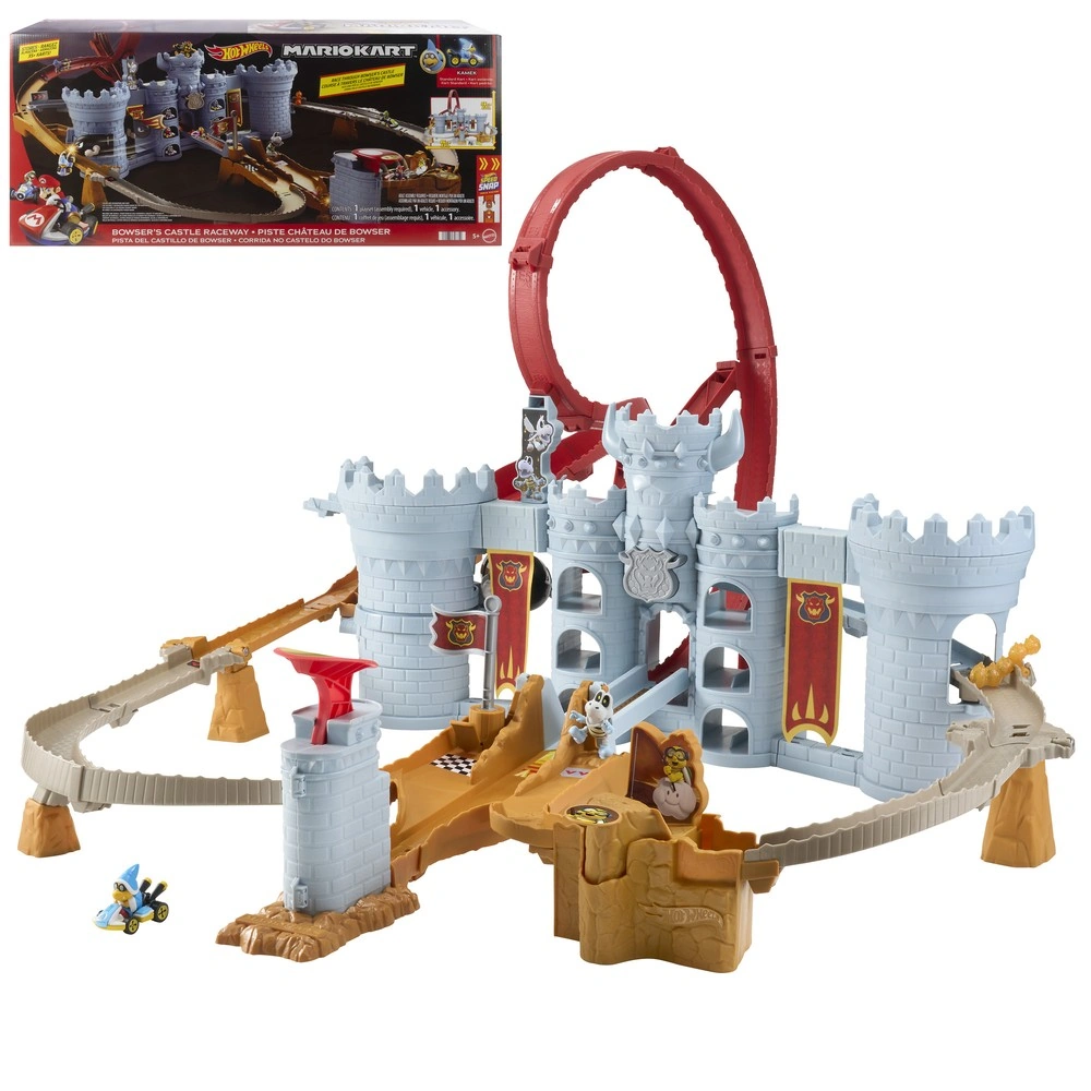 PISTA MARIO KART HOT WHEELS  CASTILLO BOWSER CON KAMEK 1 - 1
