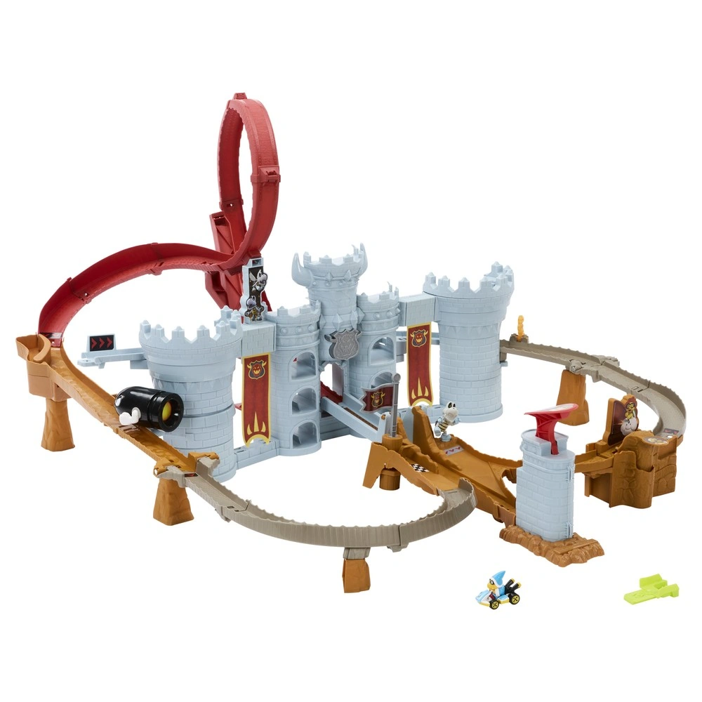 PISTA MARIO KART HOT WHEELS  CASTILLO BOWSER CON KAMEK 1 - 3