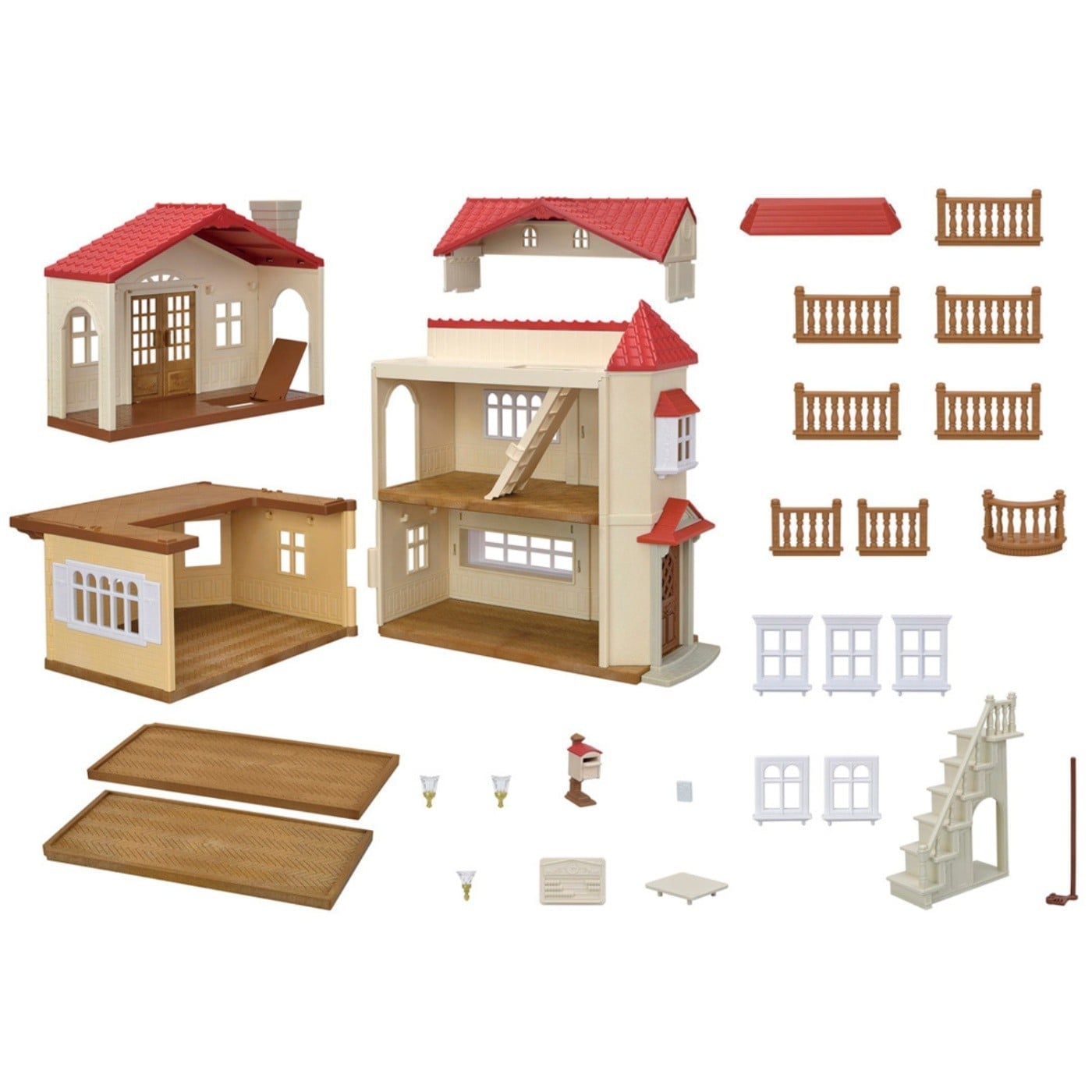 FIGURA COLECCIONABLE SYLVANIAN FAMILIES CASA DE CAMPO CON LUCES Y ATICO SECRETO - 4