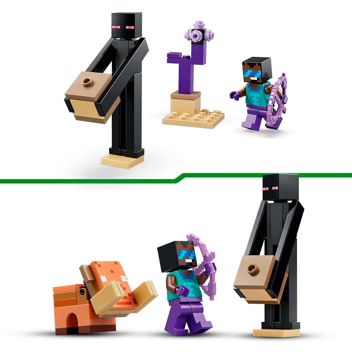 BLOQUES DE CONSTRUCCIÓN LEGO 21584 EL VIAJE POR EL NETHER Y EL PORTAL AL END - 2