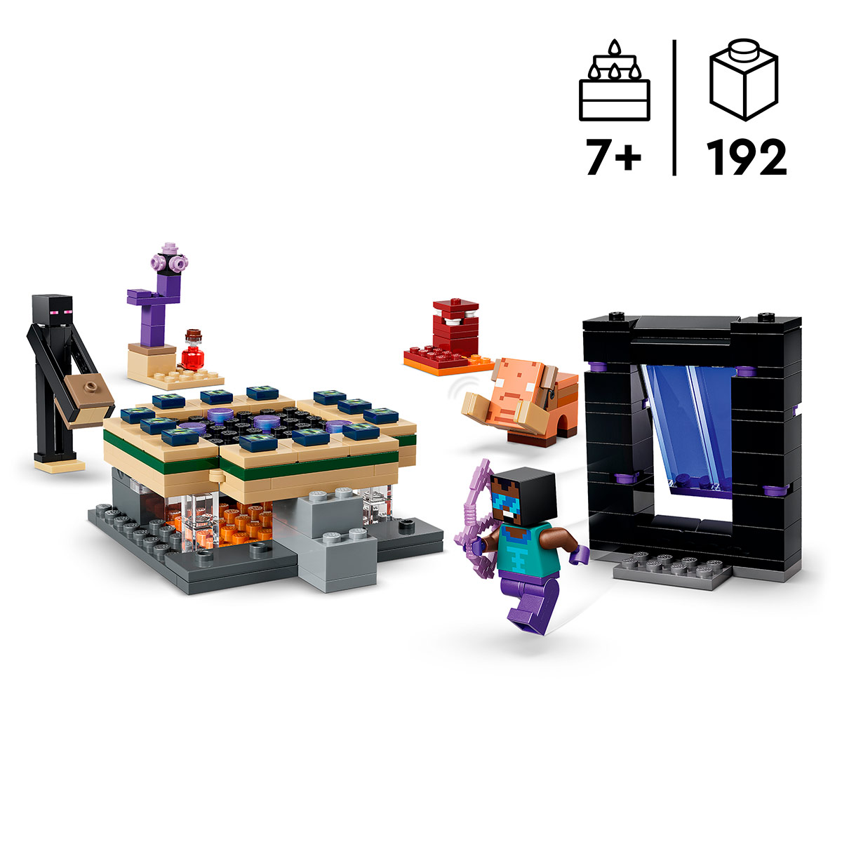 BLOQUES DE CONSTRUCCIÓN LEGO 21584 EL VIAJE POR EL NETHER Y EL PORTAL AL END - 5