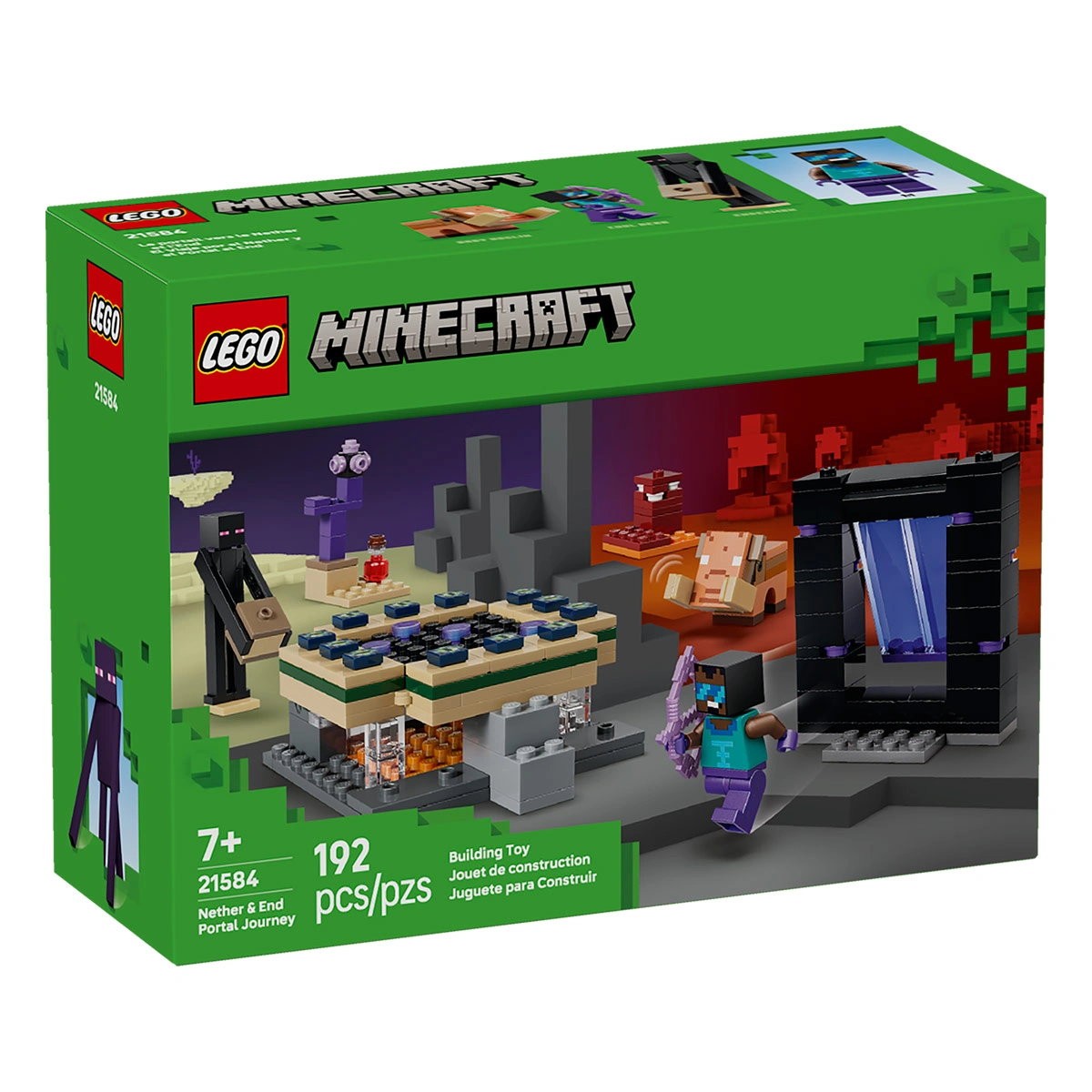 BLOQUES DE CONSTRUCCIÓN LEGO 21584 EL VIAJE POR EL NETHER Y EL PORTAL AL END - 7