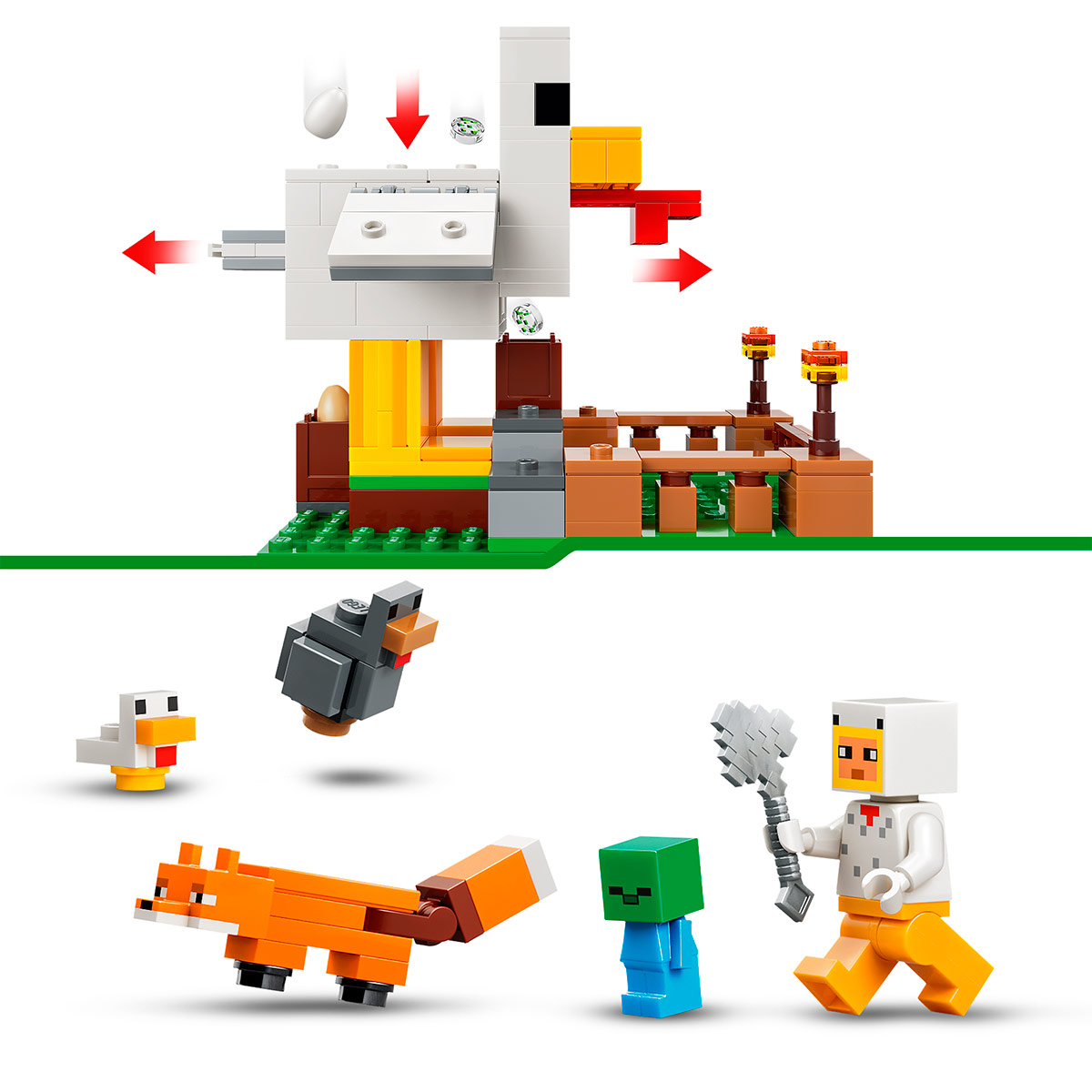 BLOQUES DE CONSTRUCCIÓN LEGO 21585 LA GRANJA DE GALLINAS - 2