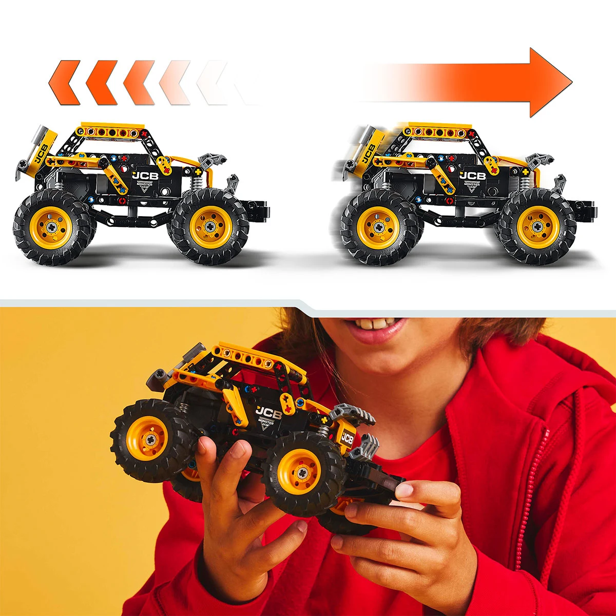 BLOQUES DE CONSTRUCCIÓN LEGO 42199 MONSTER JAM DIGATRON PULL-BACK - 3