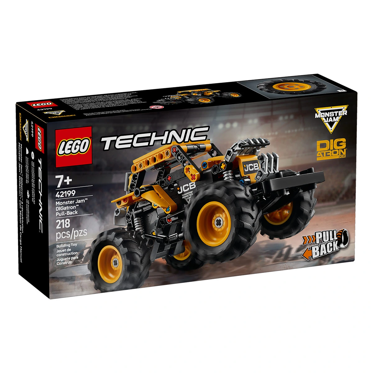 BLOQUES DE CONSTRUCCIÓN LEGO 42199 MONSTER JAM DIGATRON PULL-BACK - 6