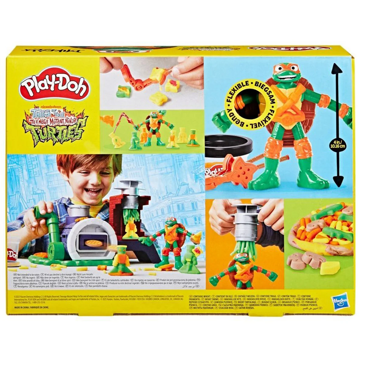 SET DE MASAS MOLDEABLES PLAY DOH HORNO LANZAPIZZAS TORTUGAS NINJA - 3