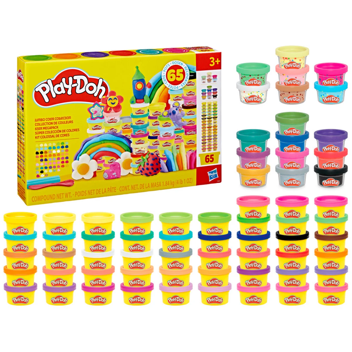 SET DE MASAS MOLDEABLES PLAY DOH SÚPER COLECCIÓN DE COLORES - 1