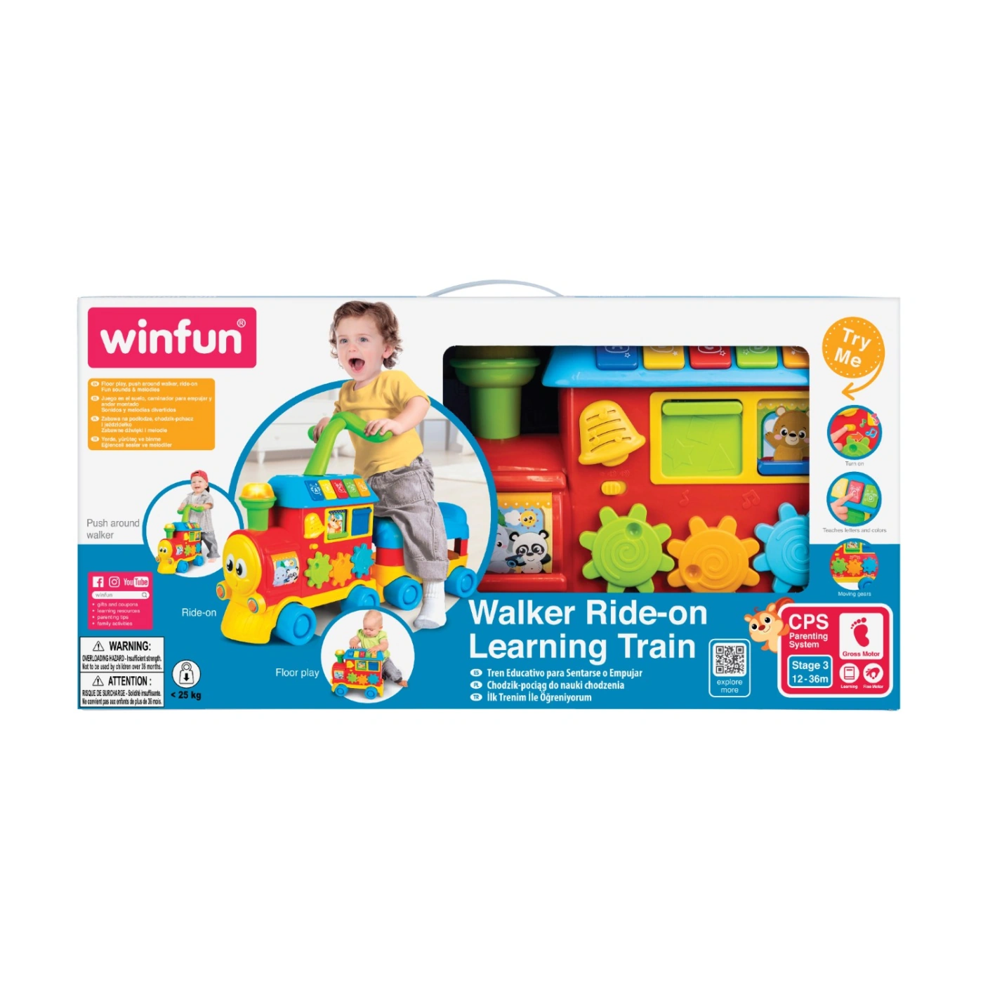 JUGUETE DIDÁCTICO WINFUN TREN DE APRENDIZAJE CON ANDADOR - 1