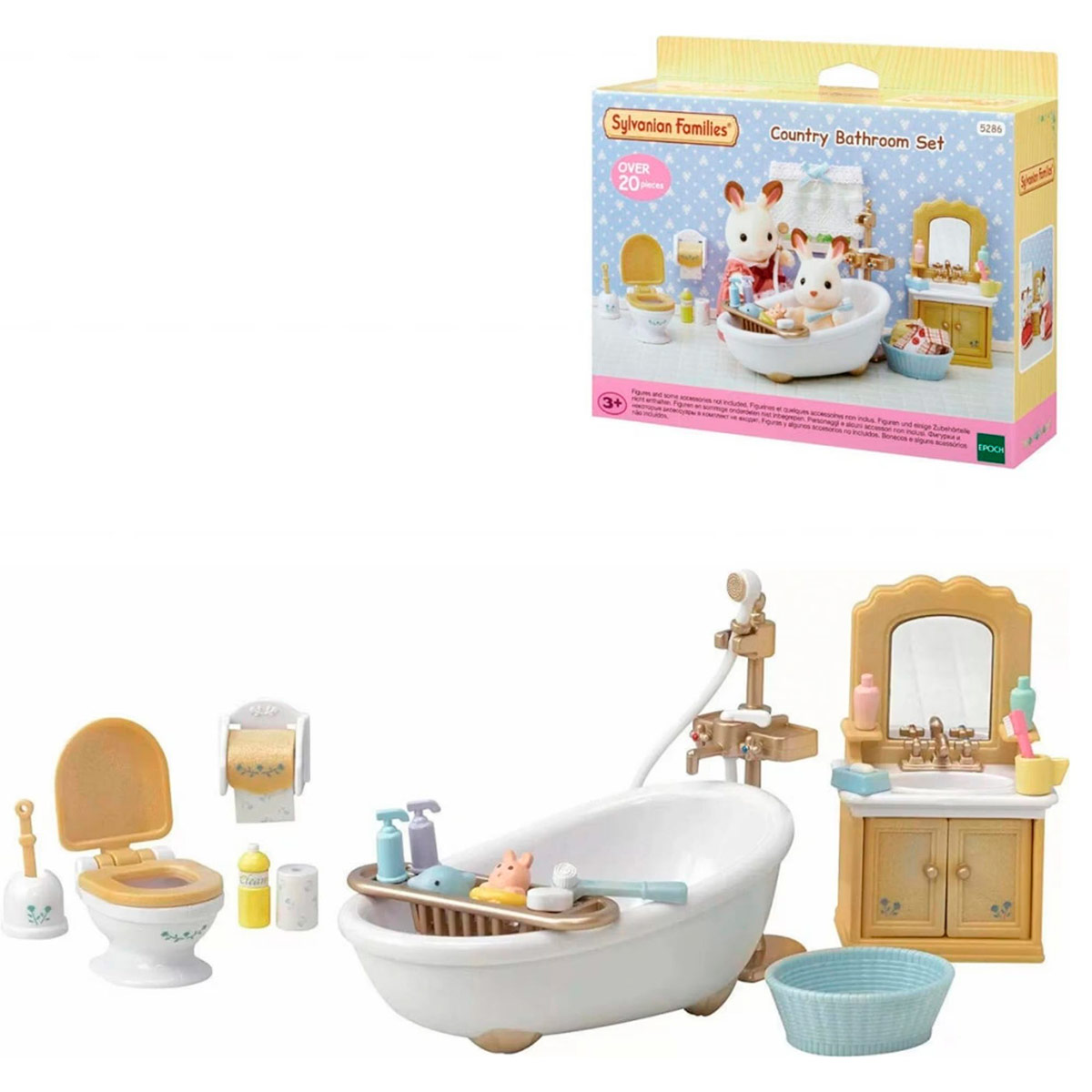 FIGURA COLECCIONABLE SYLVANIAN FAMILIES SET DE BAÑO - 1