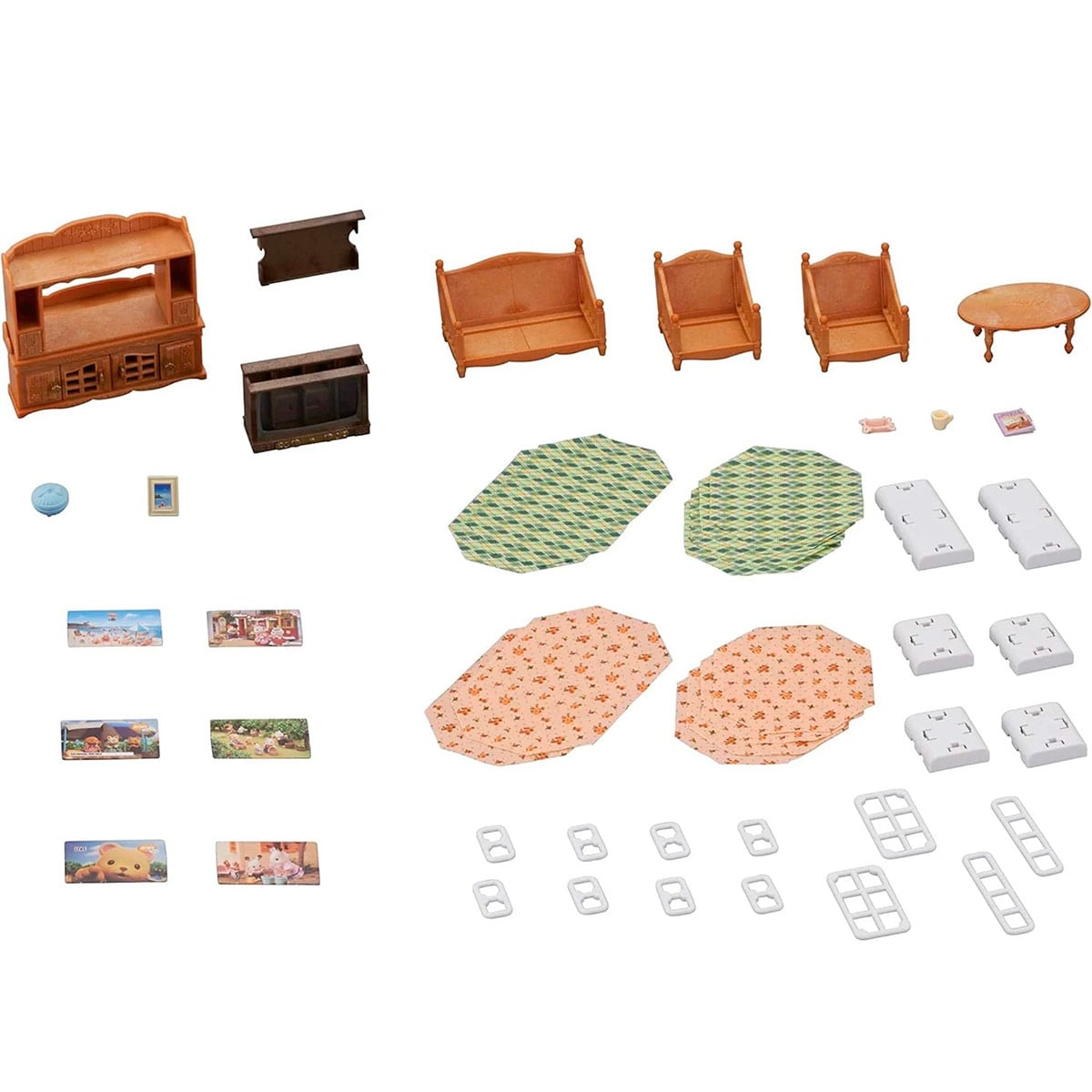 FIGURA COLECCIONABLE SYLVANIAN FAMILIES SET SALA DE HOGAR - 3