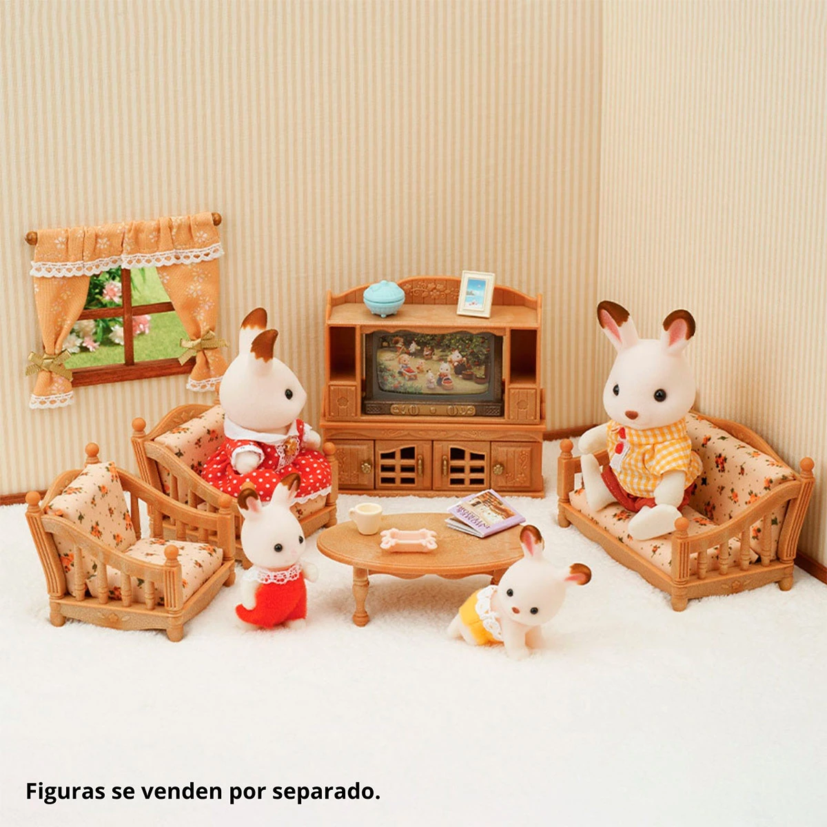FIGURA COLECCIONABLE SYLVANIAN FAMILIES SET SALA DE HOGAR - 5