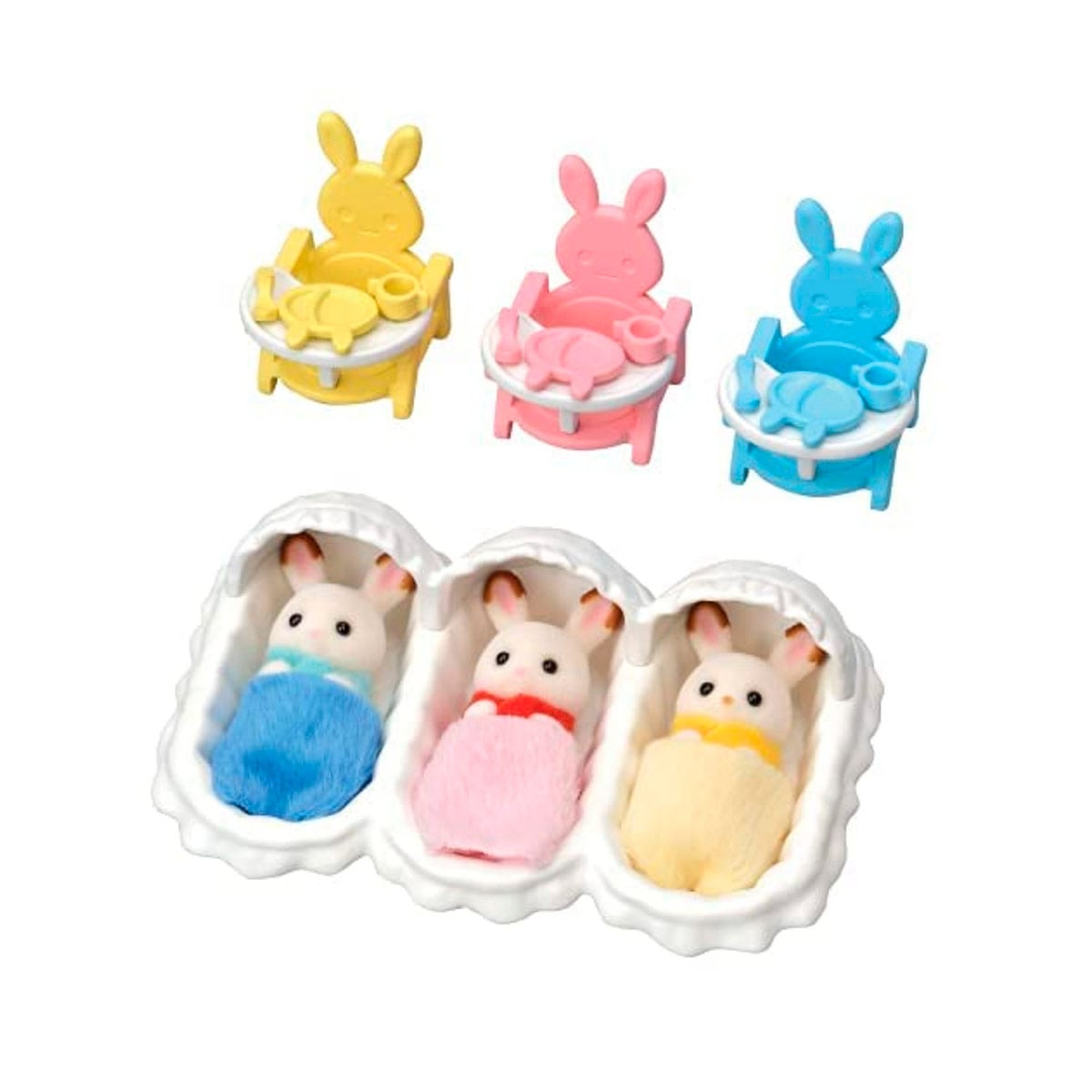 FIGURA COLECCIONABLE SYLVANIAN FAMILIES SET HABITACION CON TRILLIZOS - 2