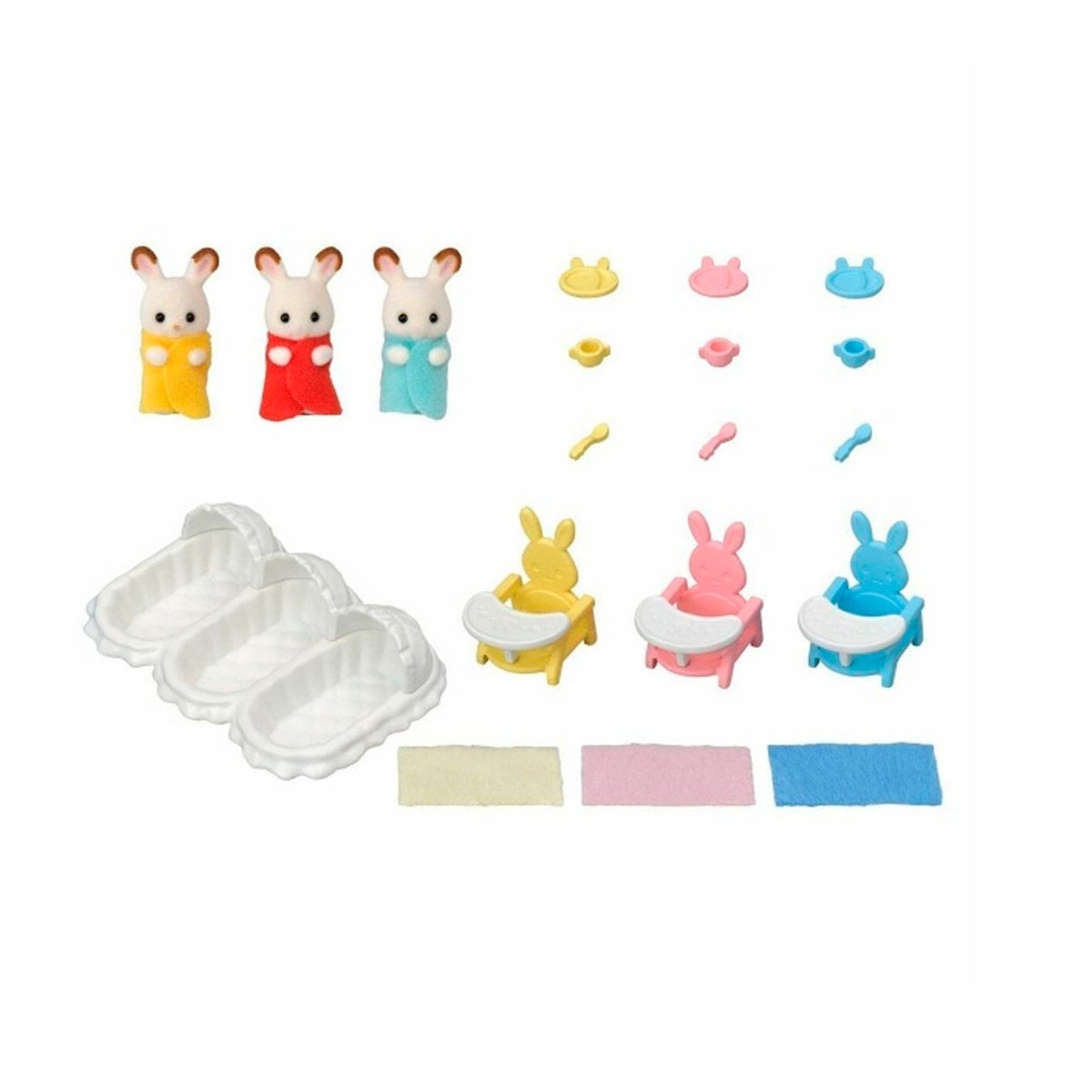 FIGURA COLECCIONABLE SYLVANIAN FAMILIES SET HABITACION CON TRILLIZOS - 3