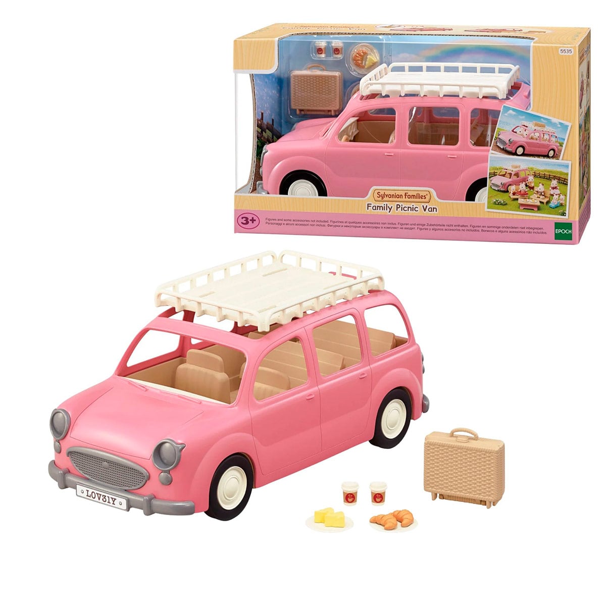 FIGURA COLECCIONABLE SYLVANIAN FAMILIES VAN PICNIC FAMILIAR - 1