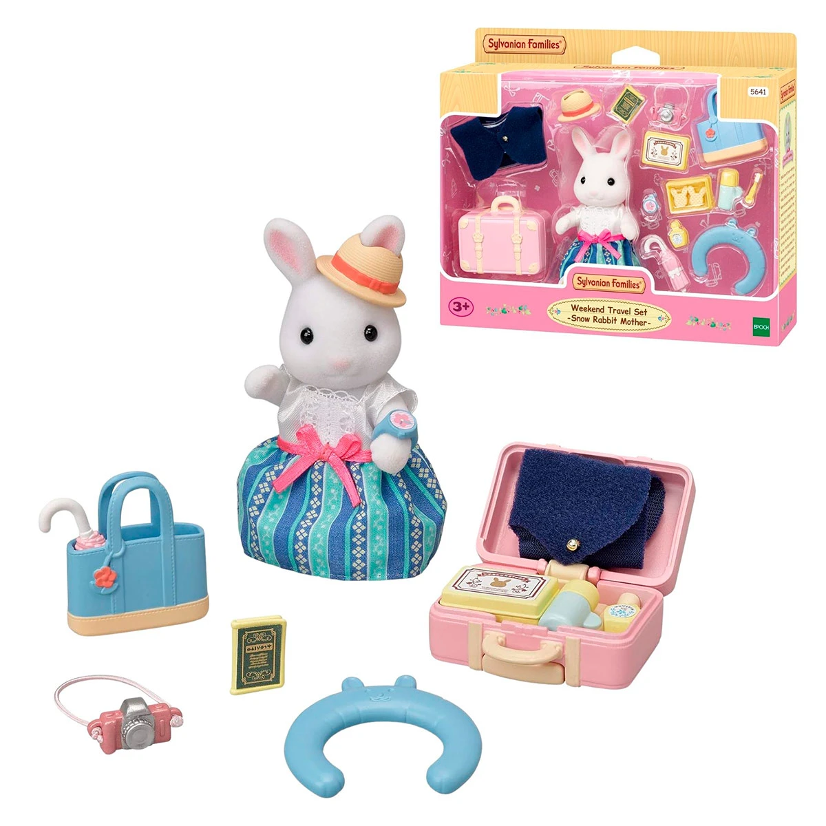 FIGURA COLECCIONABLE SYLVANIAN FAMILIES SET VIAJE EMILIA CONEJO DE NIEVE - 1