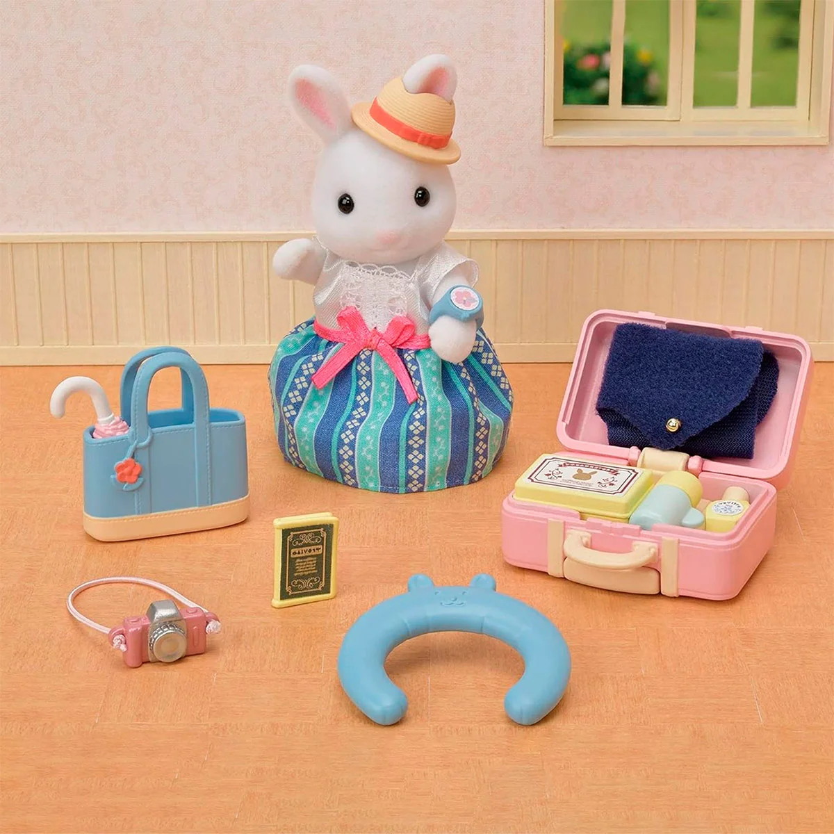 FIGURA COLECCIONABLE SYLVANIAN FAMILIES SET VIAJE EMILIA CONEJO DE NIEVE - 3
