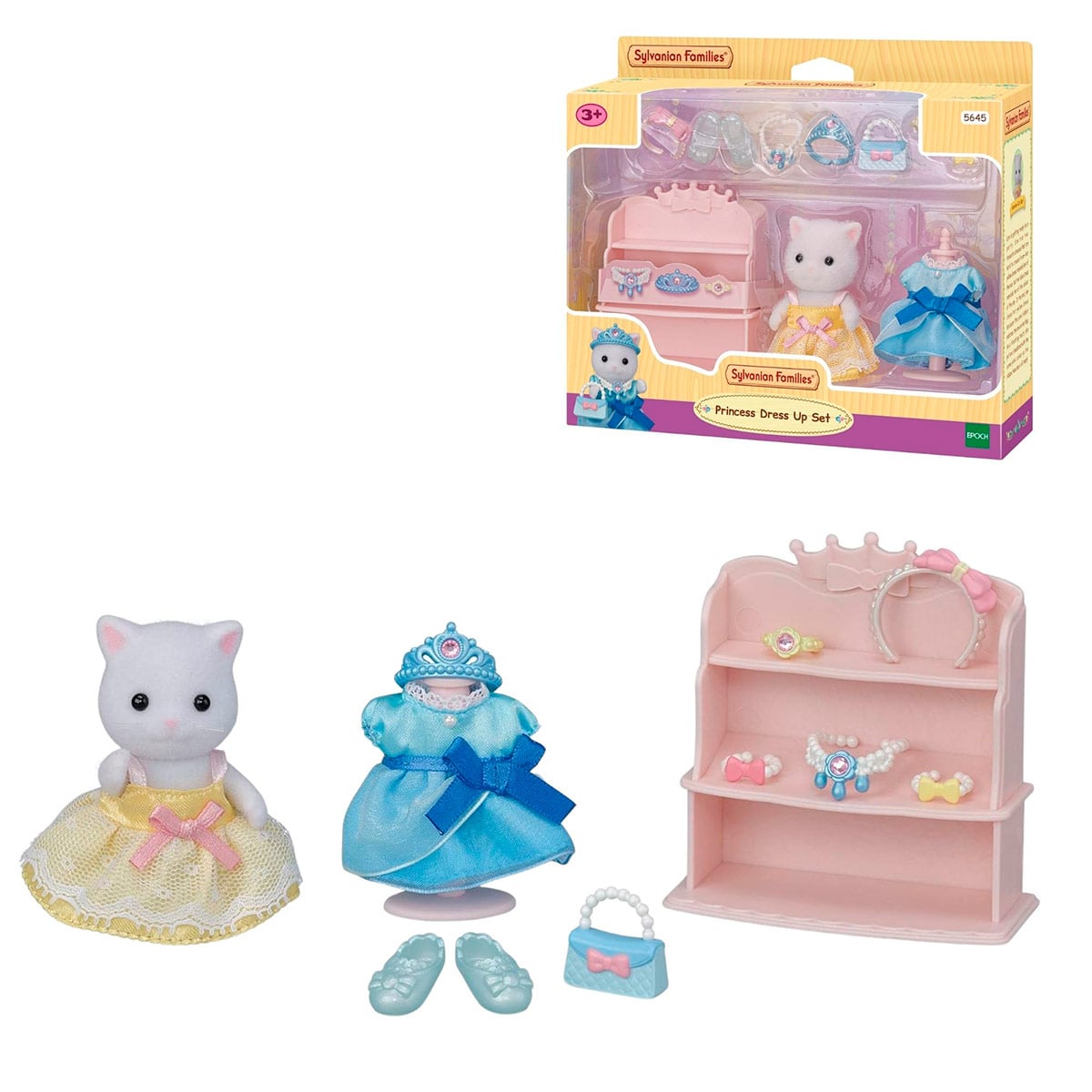 FIGURA COLECCIONABLE SYLVANIAN FAMILIES SET VESTIDO PRINCESA GATO - 1