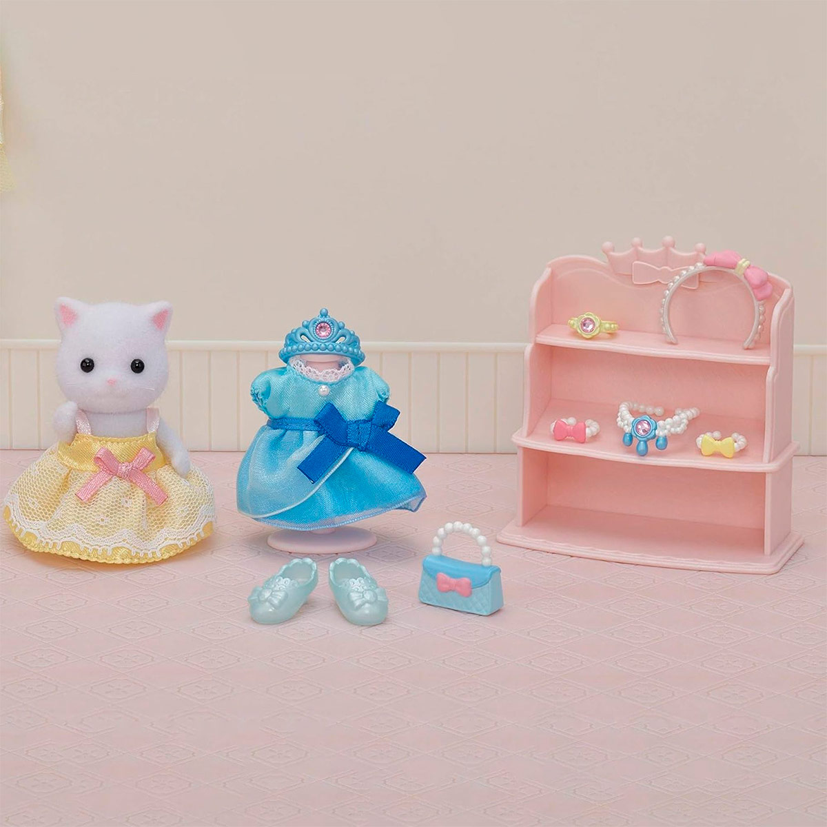 FIGURA COLECCIONABLE SYLVANIAN FAMILIES SET VESTIDO PRINCESA GATO - 4
