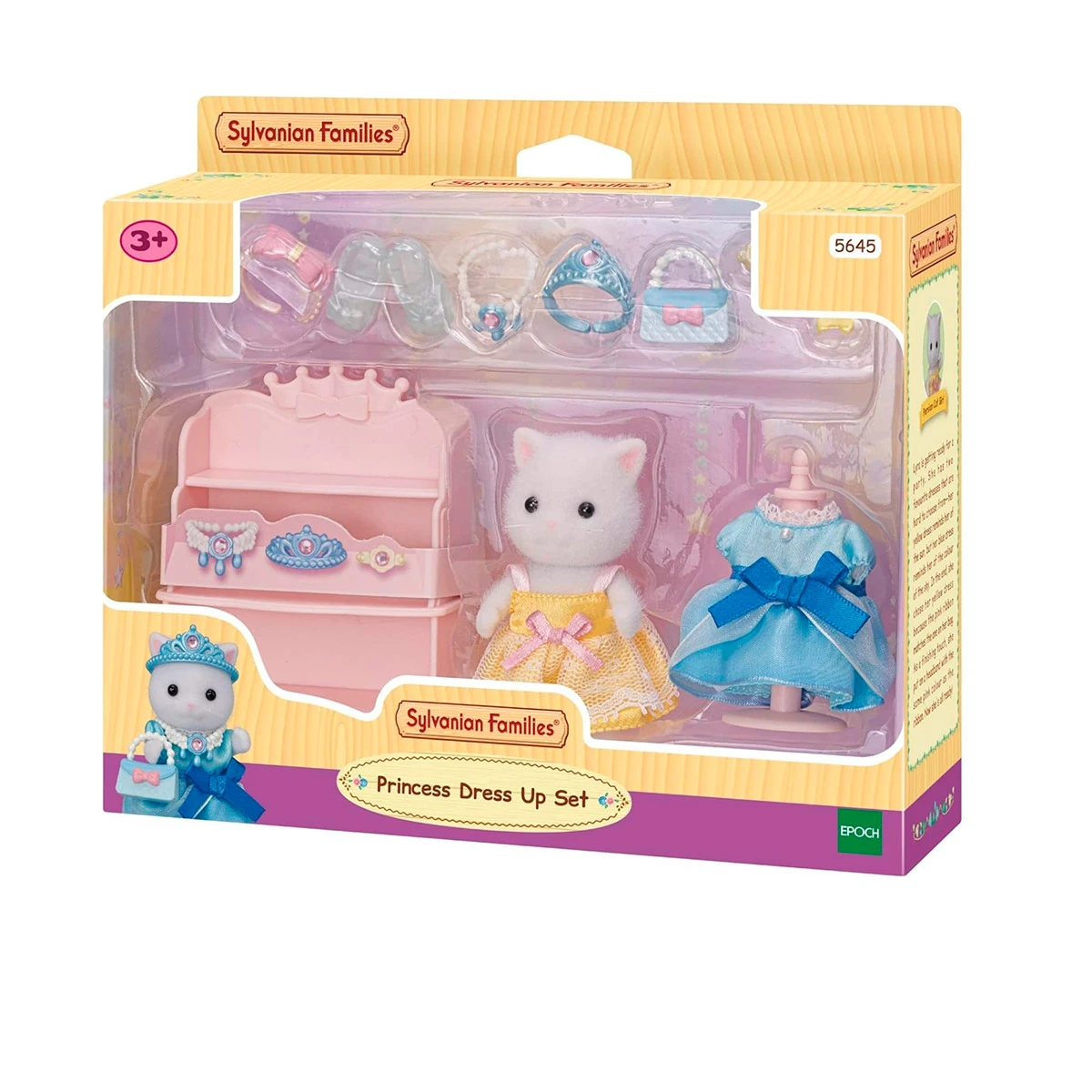 FIGURA COLECCIONABLE SYLVANIAN FAMILIES SET VESTIDO PRINCESA GATO - 5