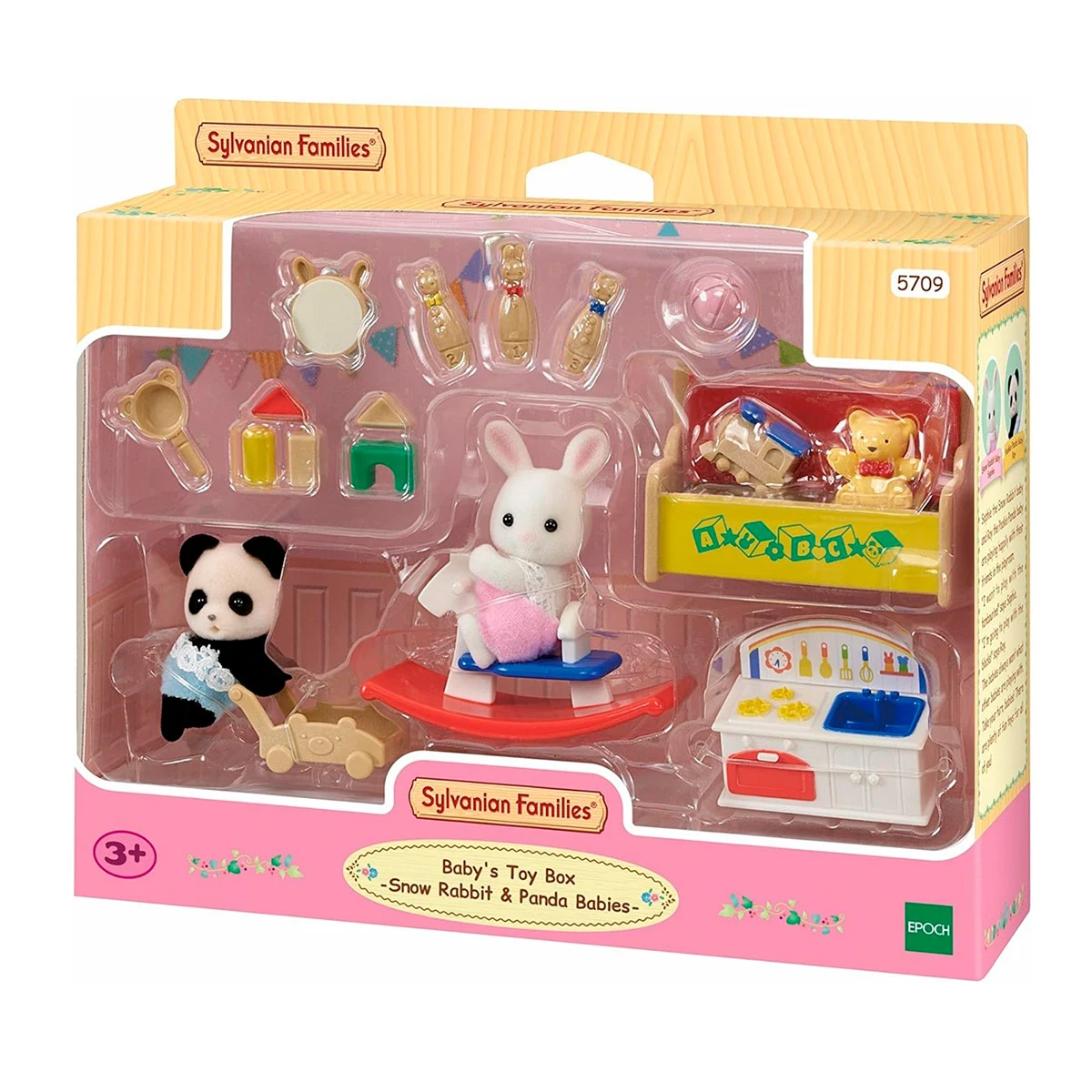 FIGURA COLECCIONABLE SYLVANIAN FAMILIES SET CUARTO JUEGOS CON BEBES - 5
