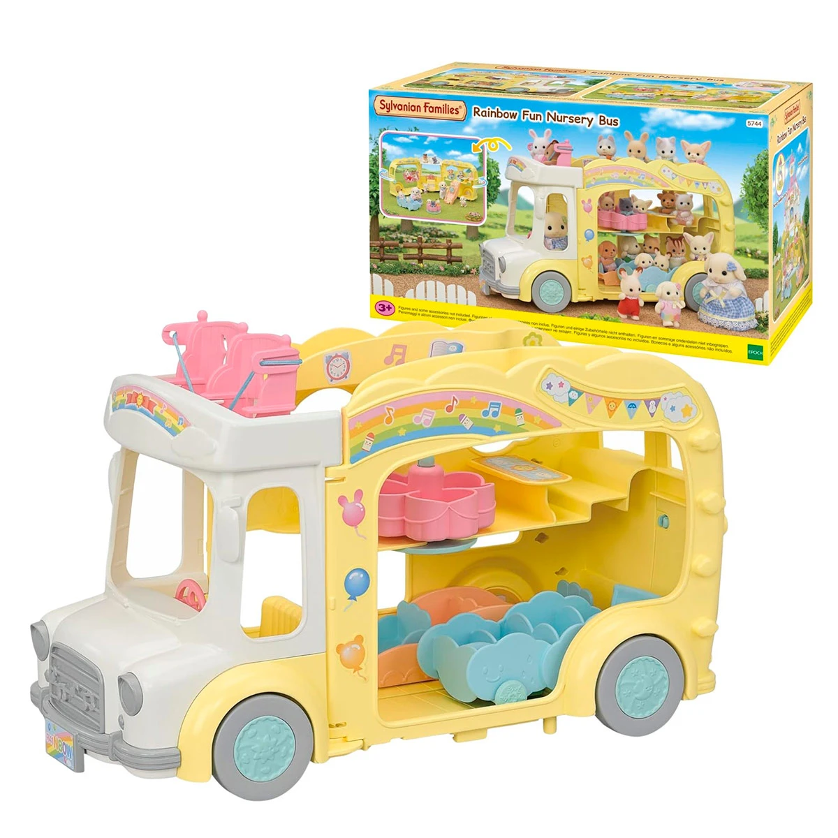 FIGURA COLECCIONABLE SYLVANIAN FAMILIES AUTOBUS ARCOIRIS - 1