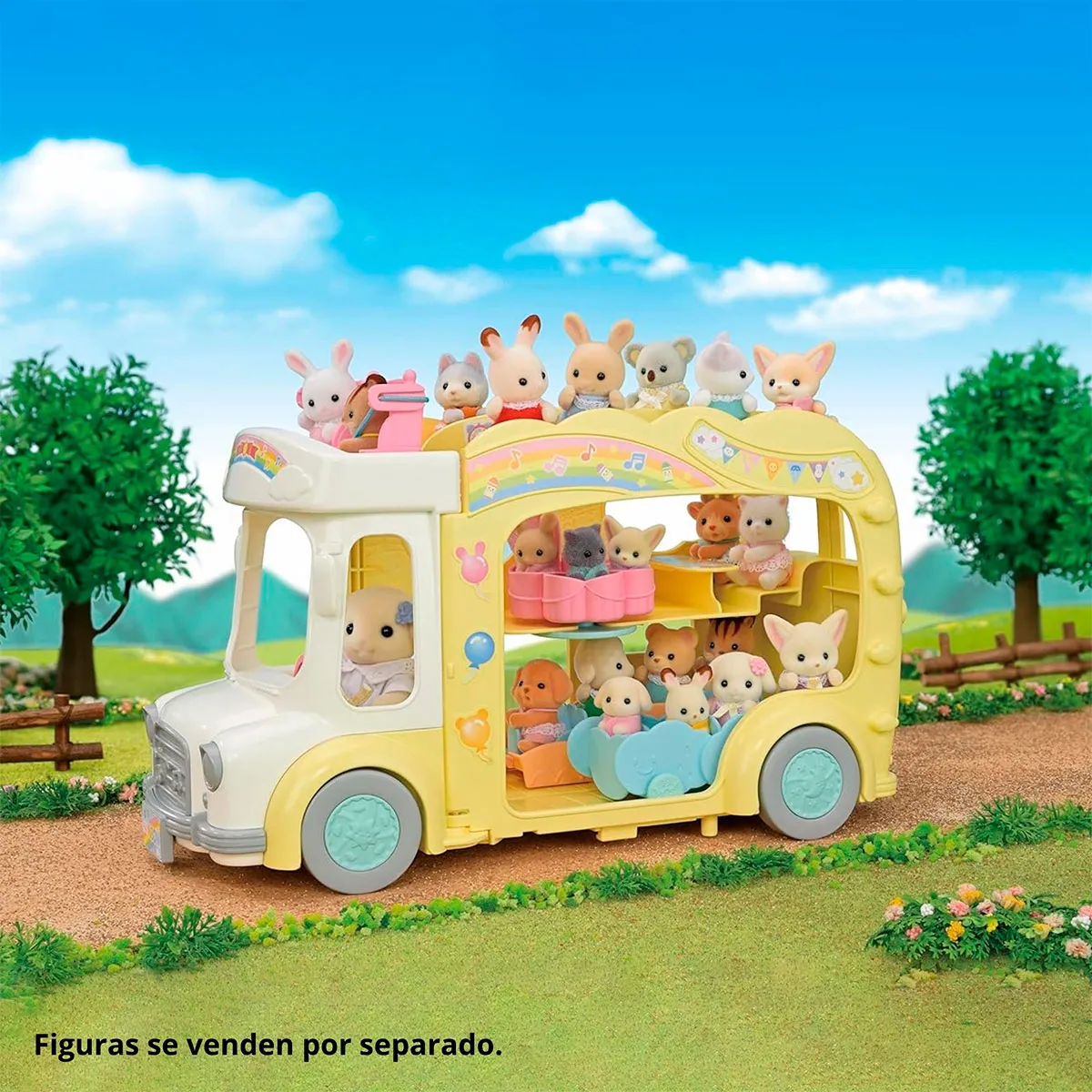 FIGURA COLECCIONABLE SYLVANIAN FAMILIES AUTOBUS ARCOIRIS - 4