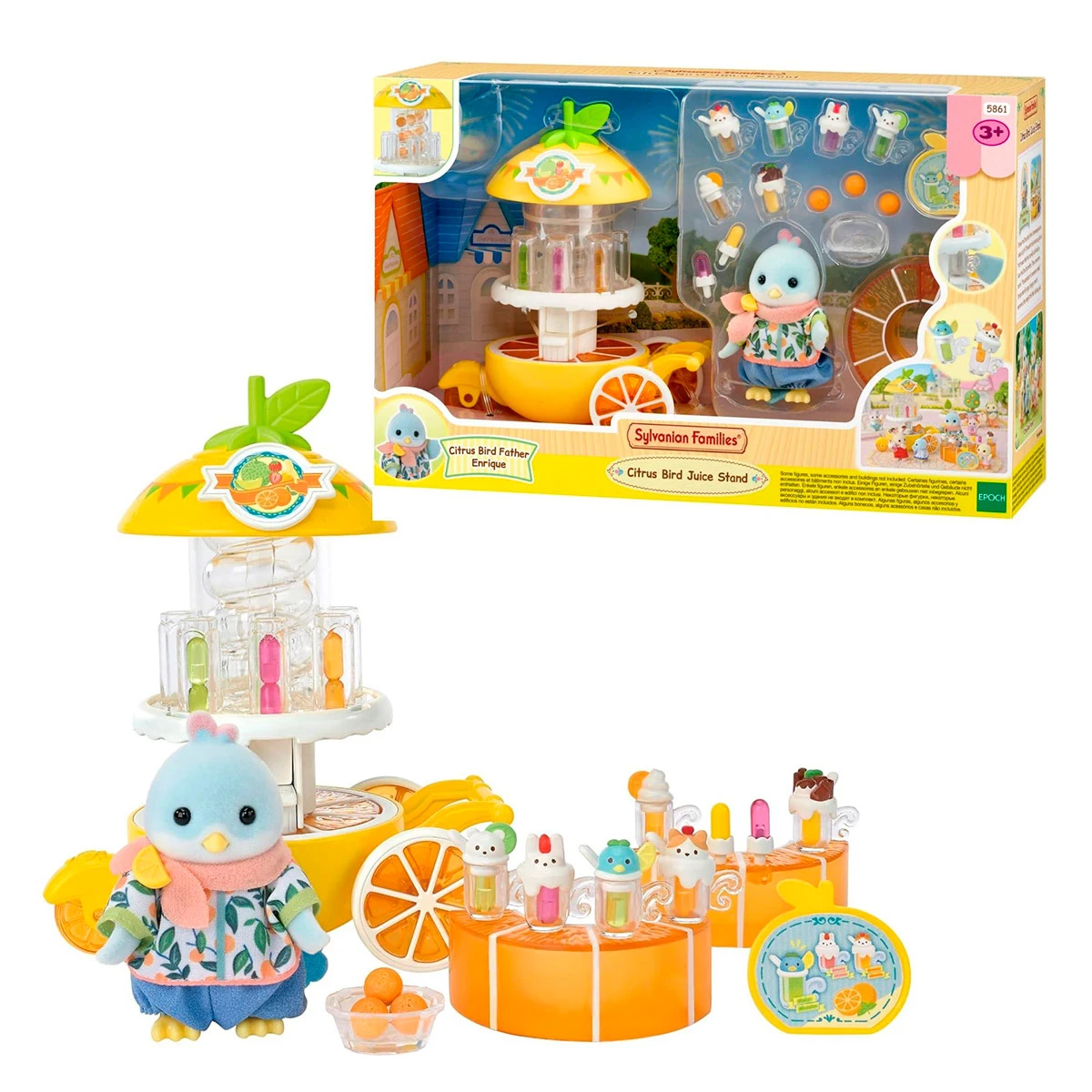 FIGURA COLECCIONABLE SYLVANIAN FAMILIES SET PUESTO DE JUGOS CITRICOS - 1