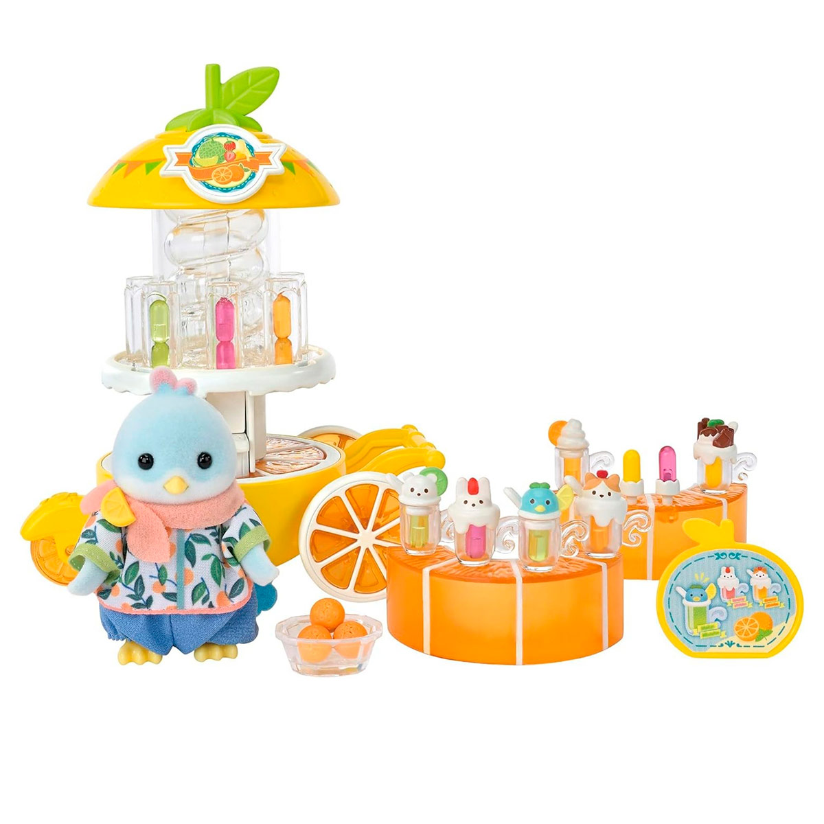 FIGURA COLECCIONABLE SYLVANIAN FAMILIES SET PUESTO DE JUGOS CITRICOS - 2