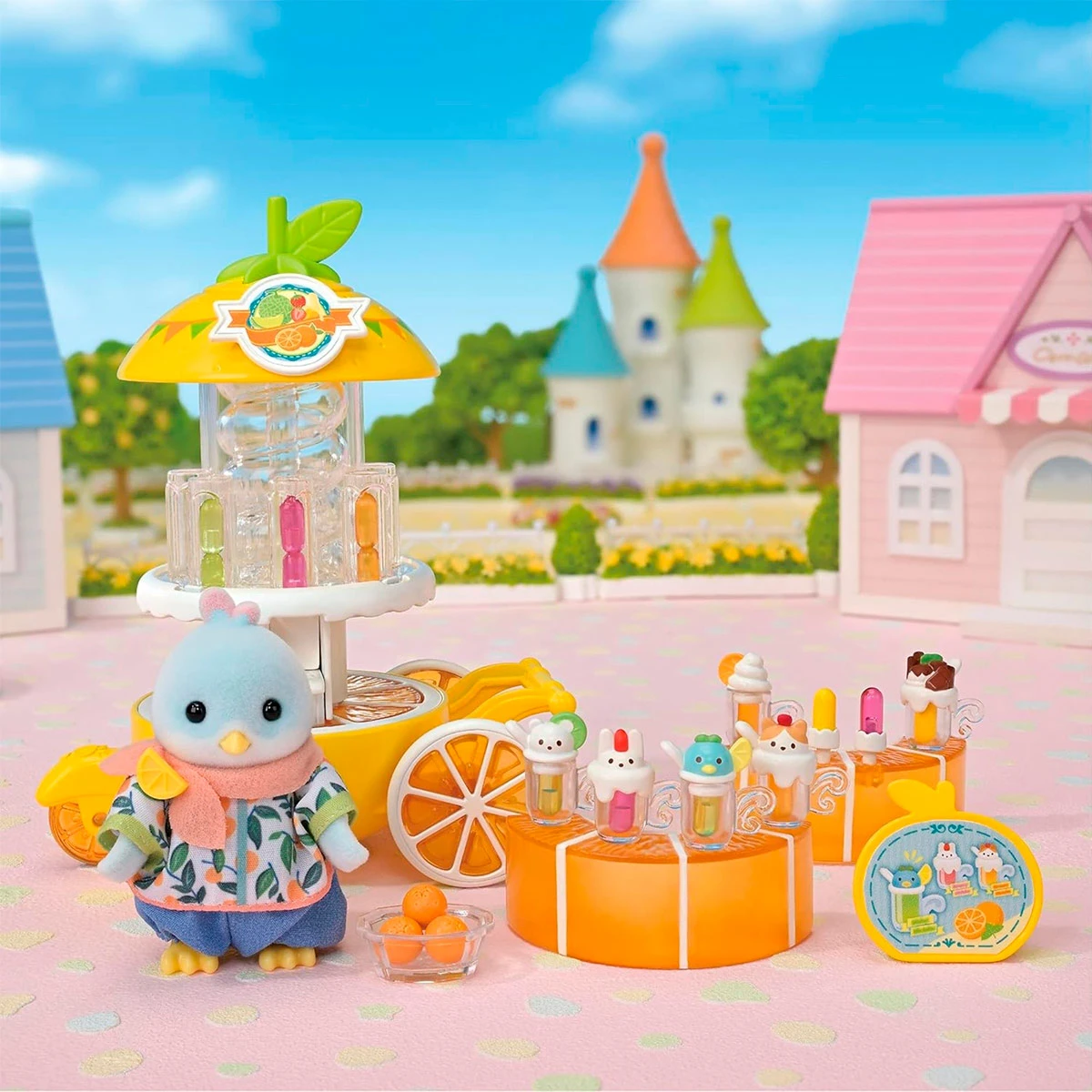 FIGURA COLECCIONABLE SYLVANIAN FAMILIES SET PUESTO DE JUGOS CITRICOS - 3
