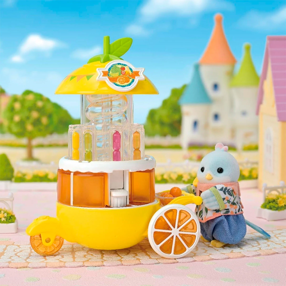 FIGURA COLECCIONABLE SYLVANIAN FAMILIES SET PUESTO DE JUGOS CITRICOS - 6