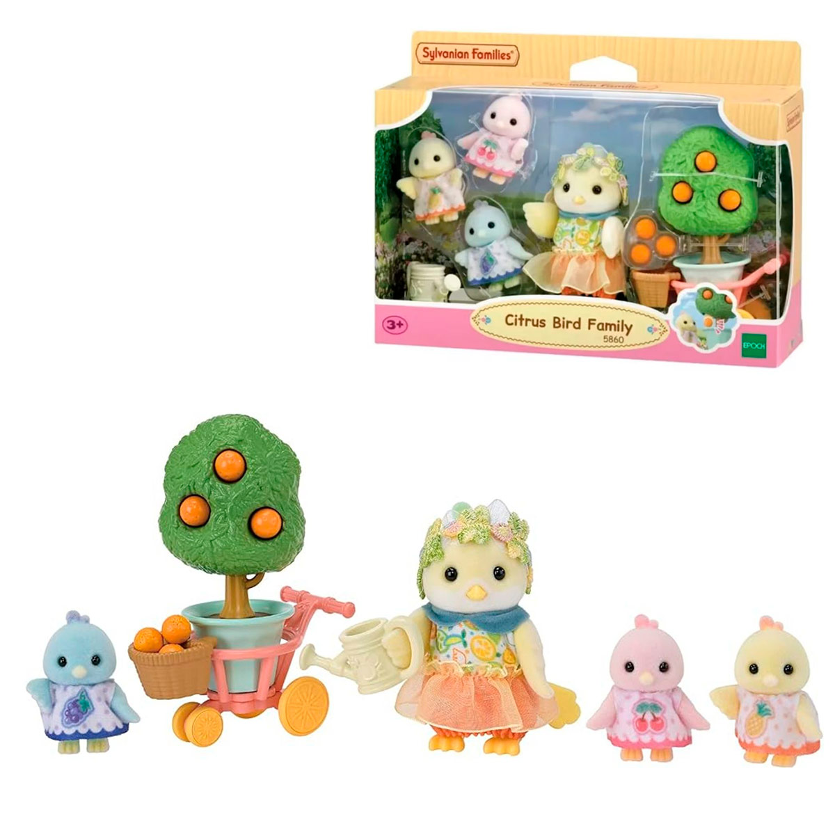 FIGURA COLECCIONABLE SYLVANIAN FAMILIES FAMILIA CITRICA CON ACCESORIOS - 1
