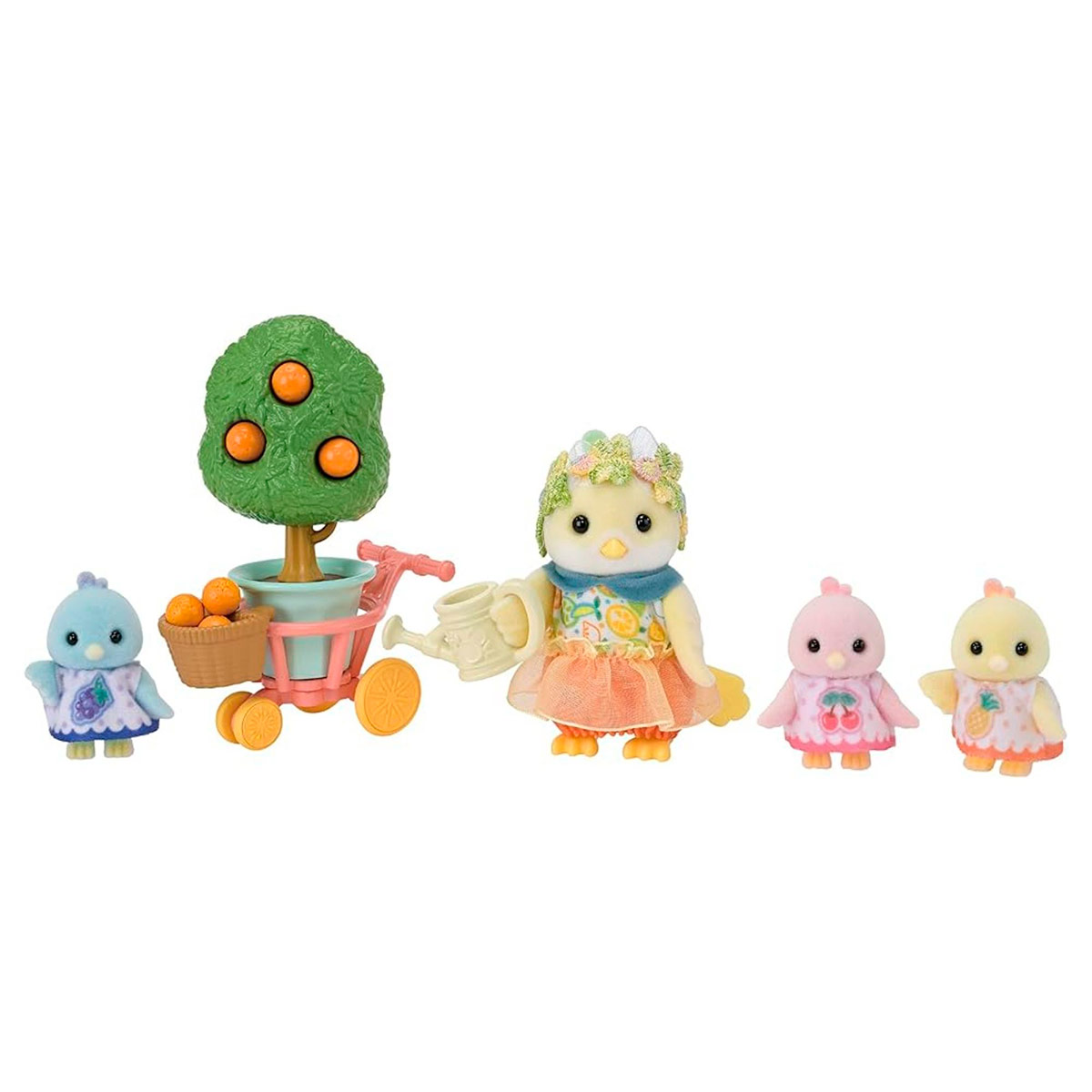 FIGURA COLECCIONABLE SYLVANIAN FAMILIES FAMILIA CITRICA CON ACCESORIOS - 2