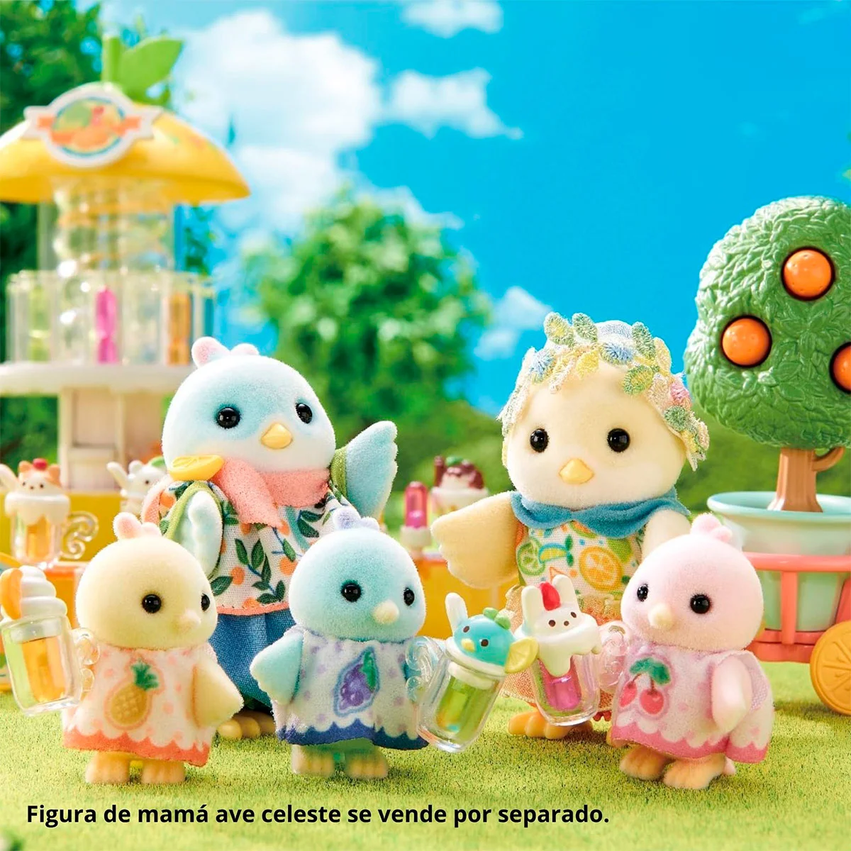 FIGURA COLECCIONABLE SYLVANIAN FAMILIES FAMILIA CITRICA CON ACCESORIOS - 4