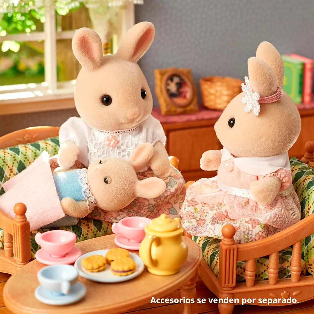 FIGURA COLECCIONABLE SYLVANIAN FAMILIES FAMILIA CONEJO DE LECHE - 4