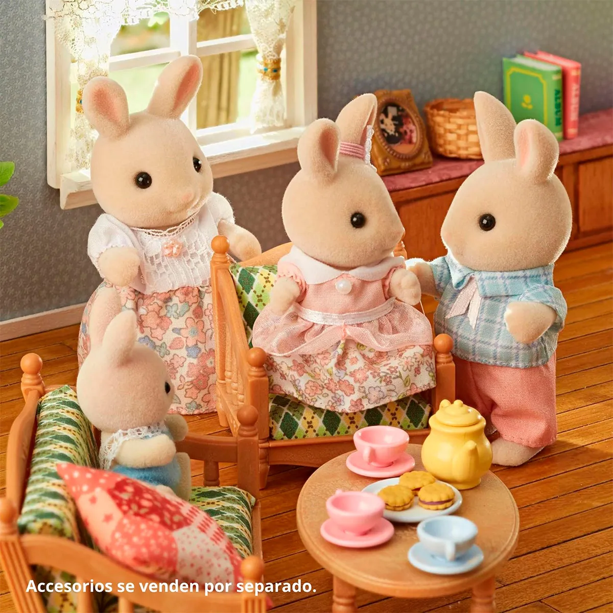 FIGURA COLECCIONABLE SYLVANIAN FAMILIES FAMILIA CONEJO DE LECHE - 5